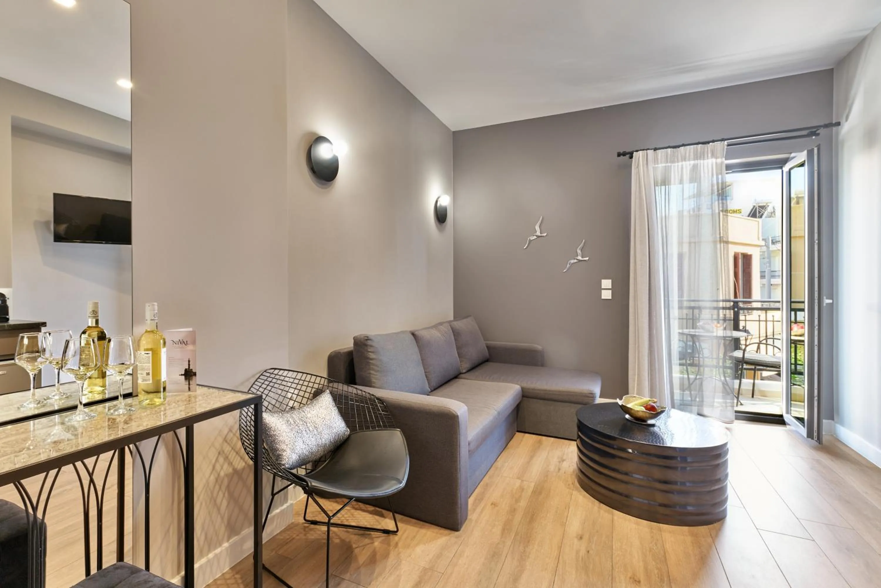 Seating area in Nival Luxury Suites