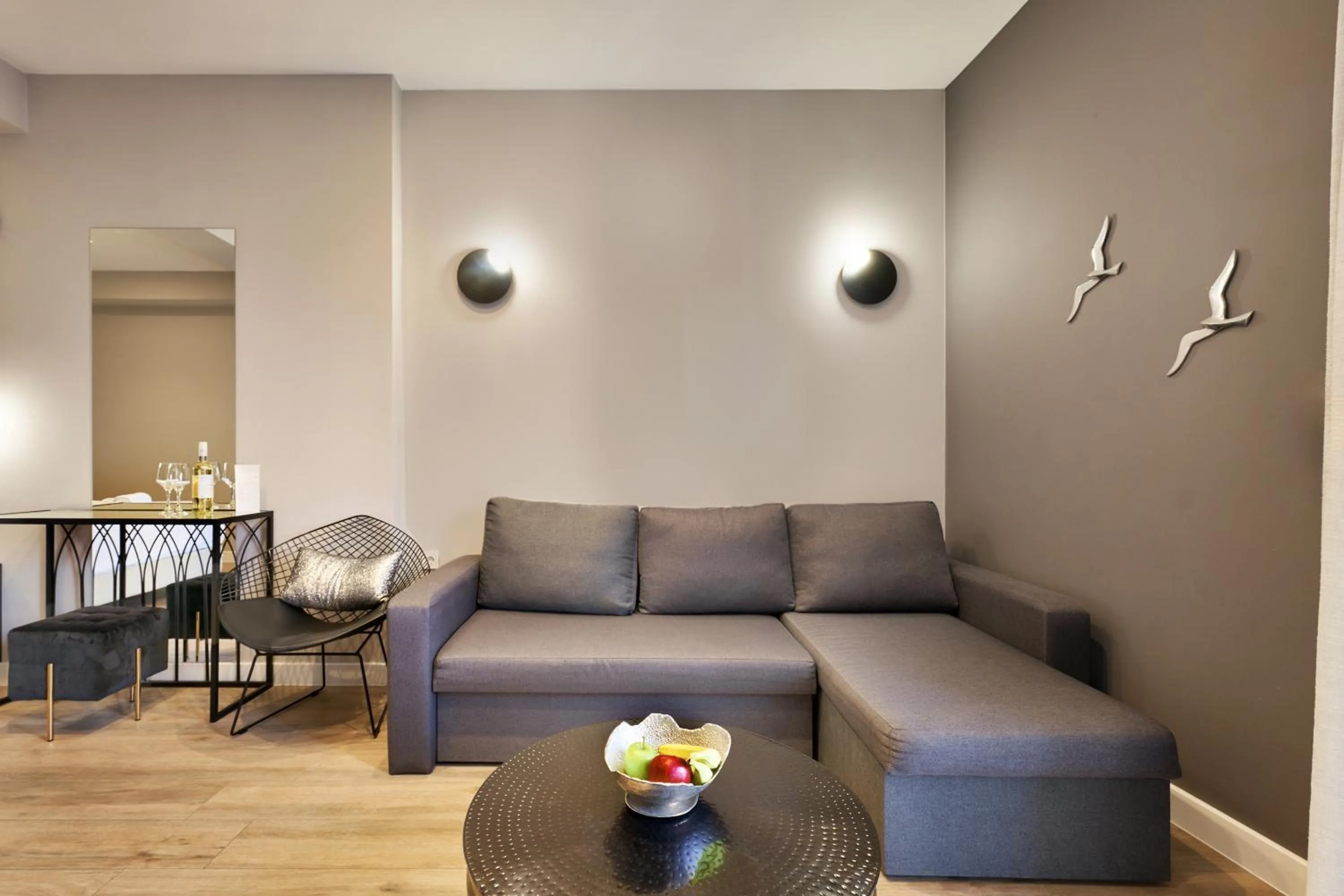 Seating area in Nival Luxury Suites