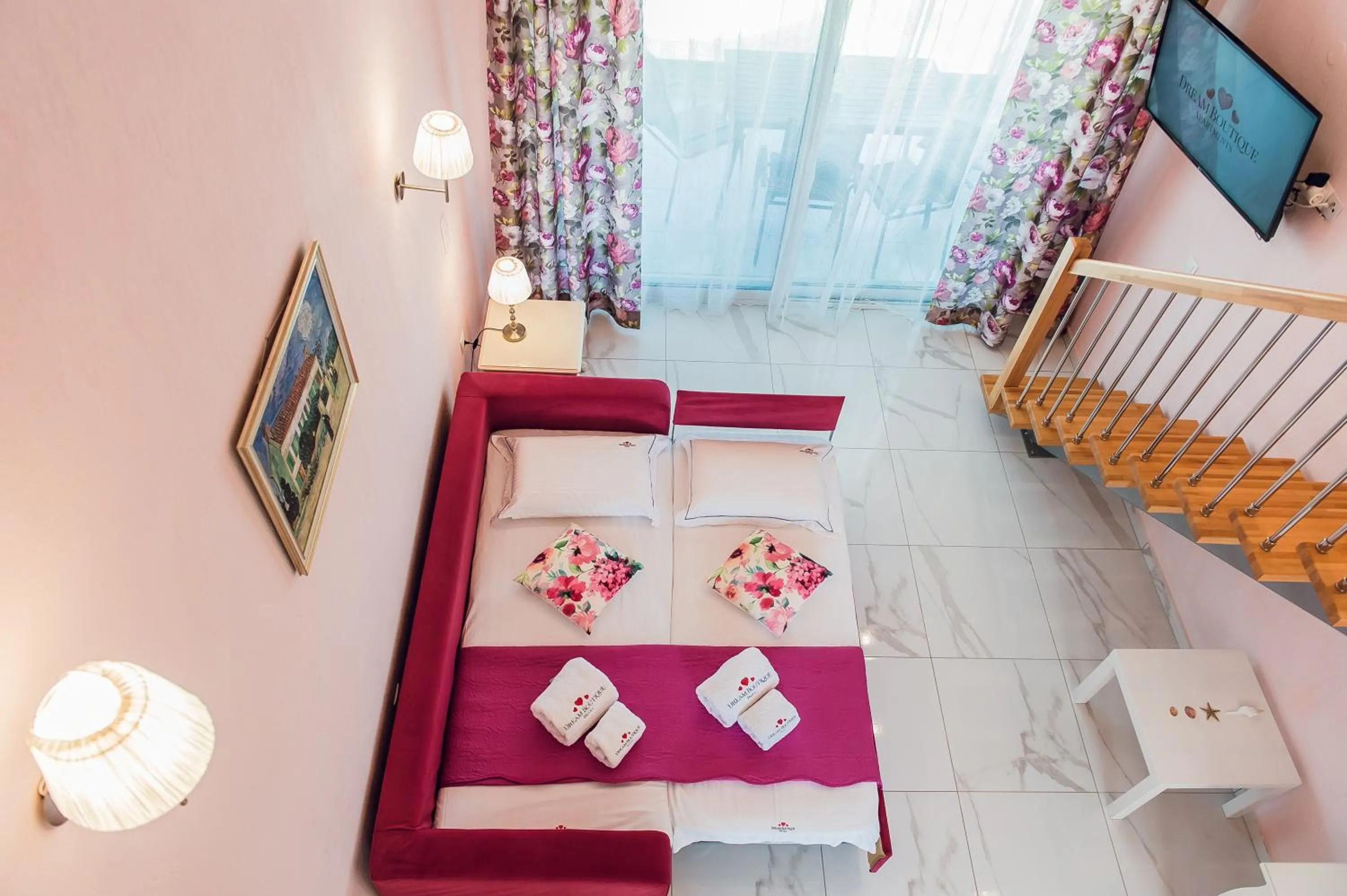 Bed in Dream Boutique Apartments