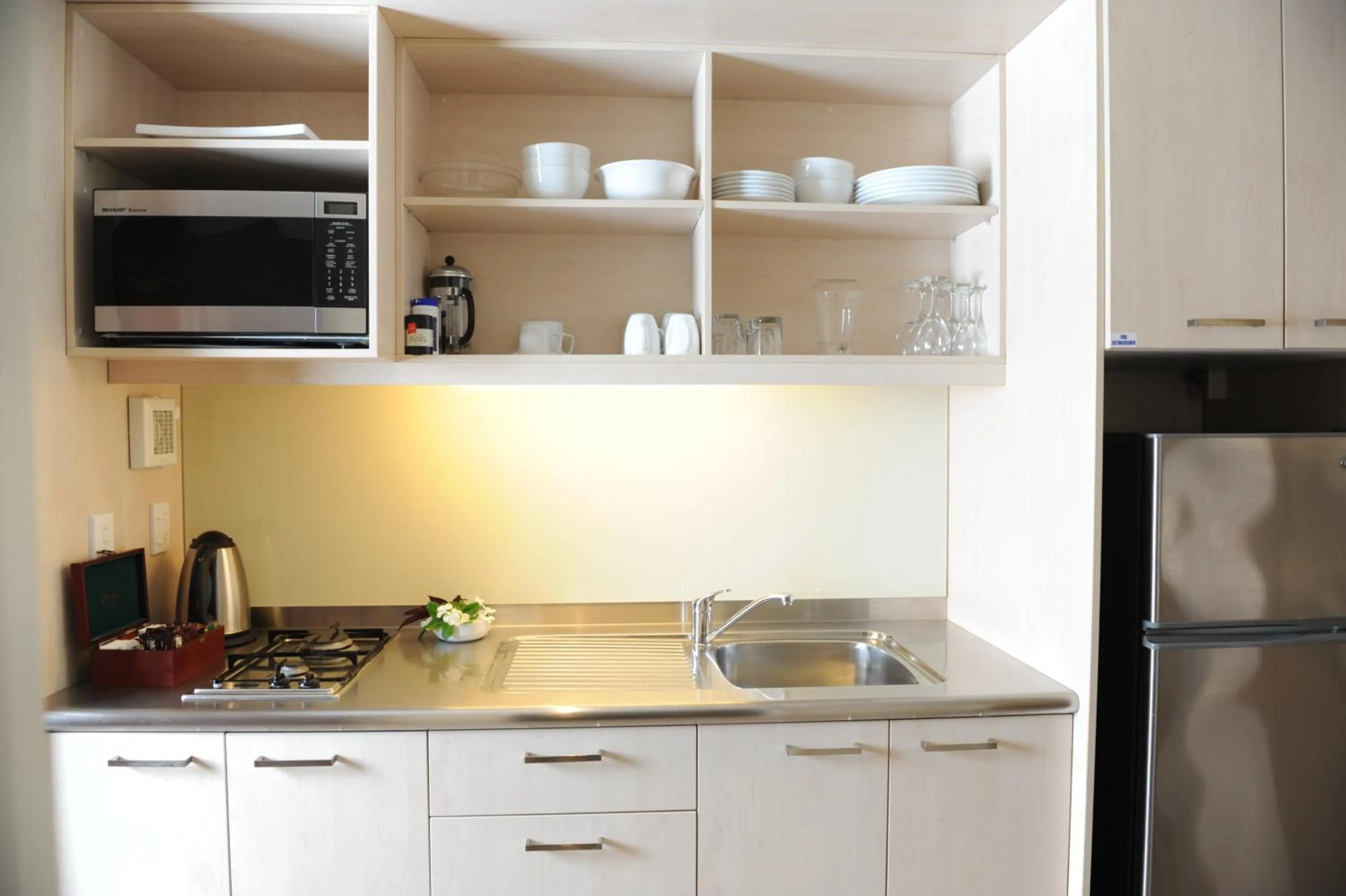 Kitchen or kitchenette in Sunset Resort