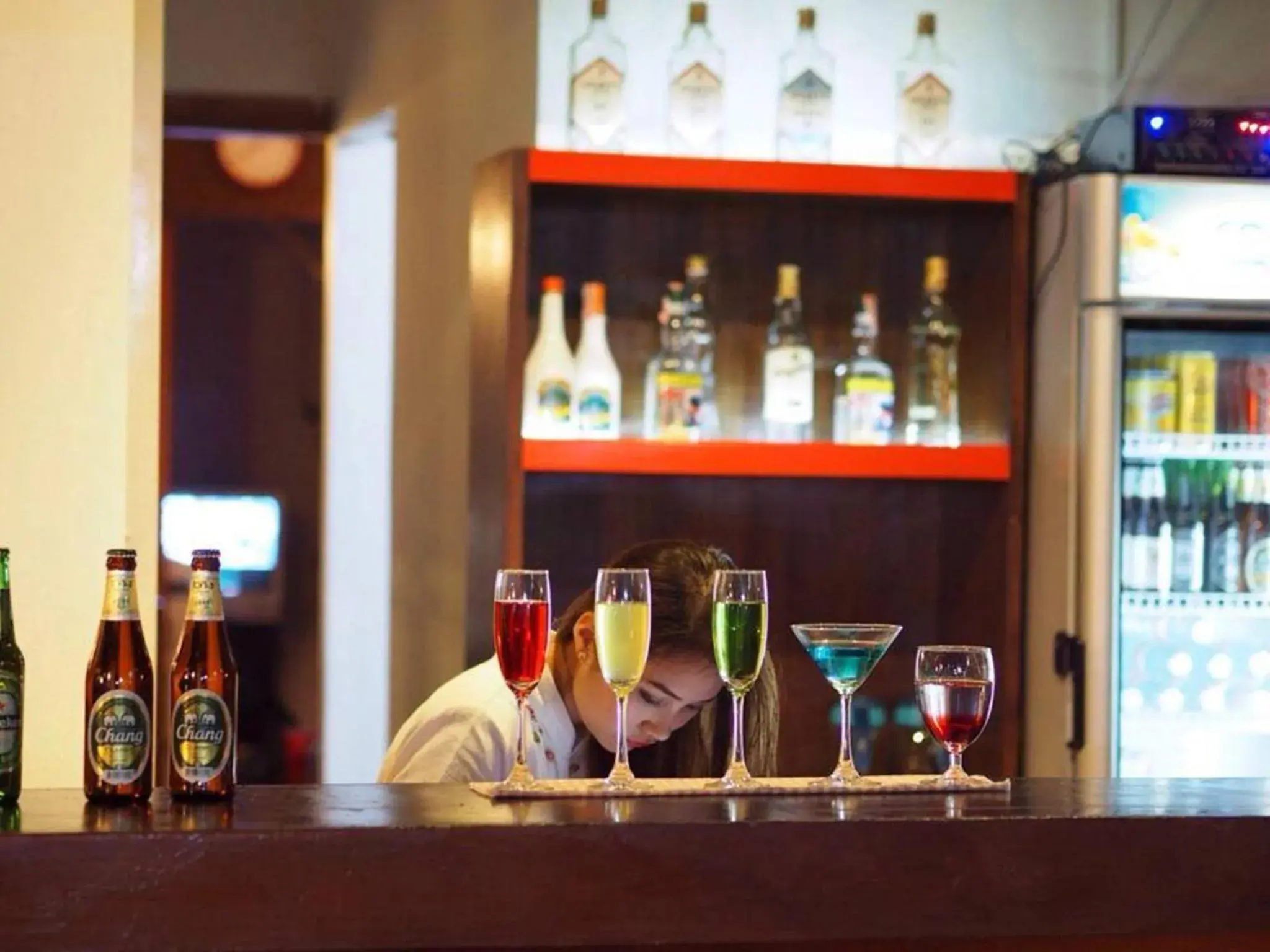 Lounge or bar in Vieng Mantra Hotel Lounge or bar in Vieng Mantra Hotel