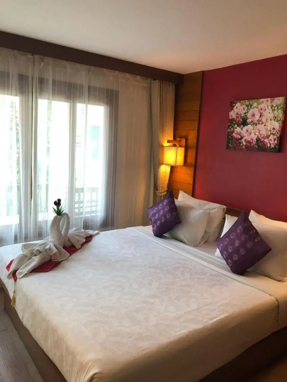 Bed in Vieng Mantra Hotel Bed in Vieng Mantra Hotel