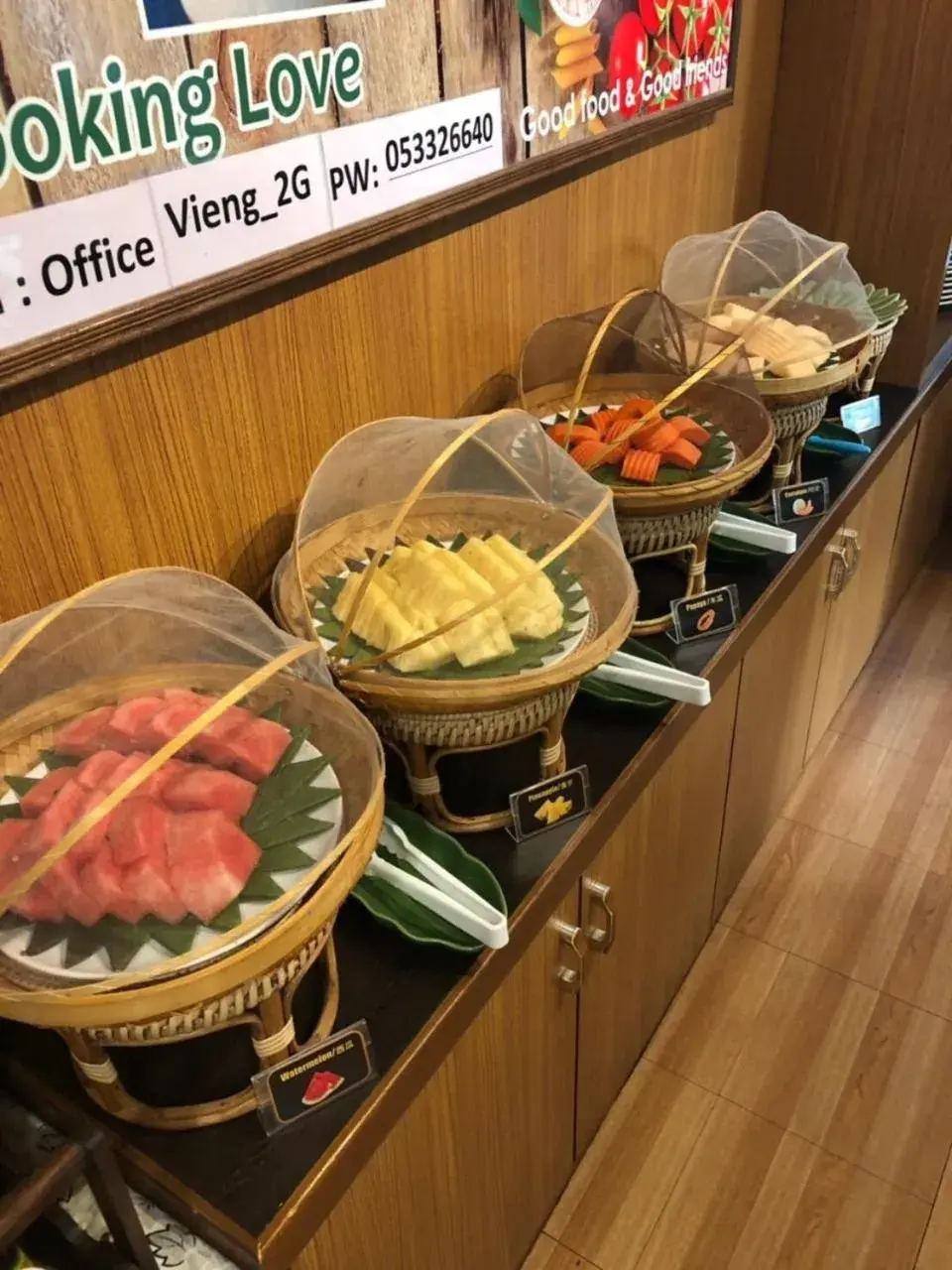 Breakfast in Vieng Mantra Hotel Breakfast in Vieng Mantra Hotel