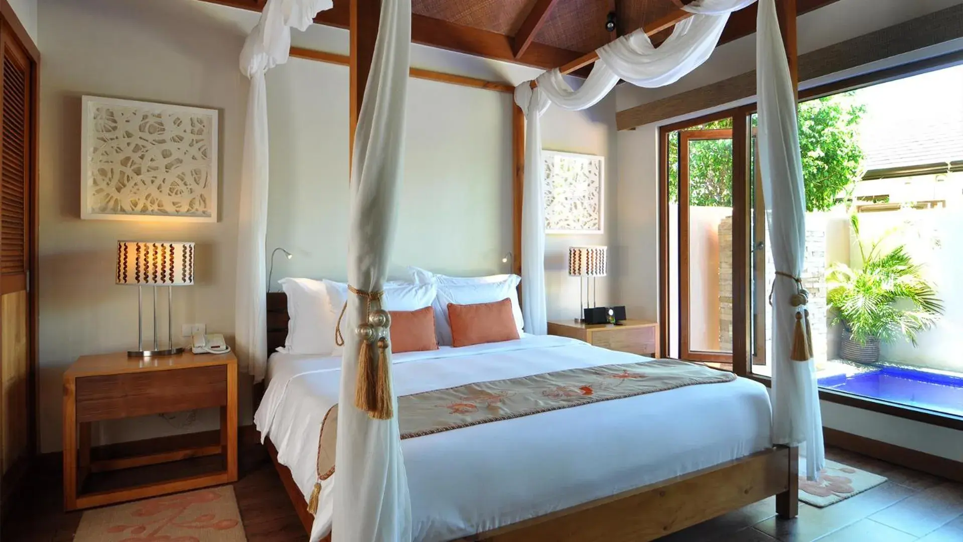 Bed in Crimson Resort and Spa - Mactan Island, Cebu Bed in Crimson Resort and Spa - Mactan Island, Cebu