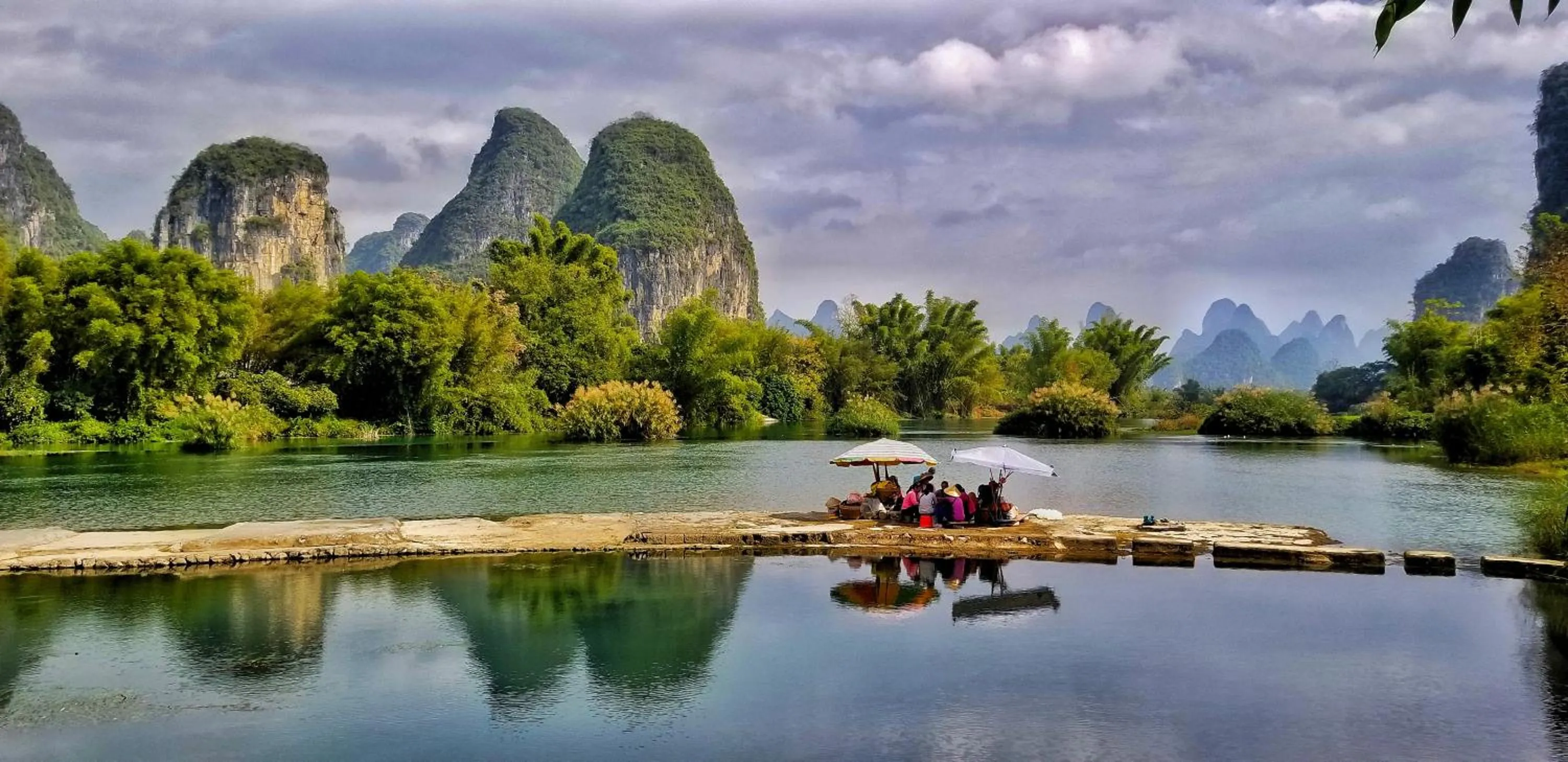 Natural landscape in Yangshuo Hidden Dragon Villa