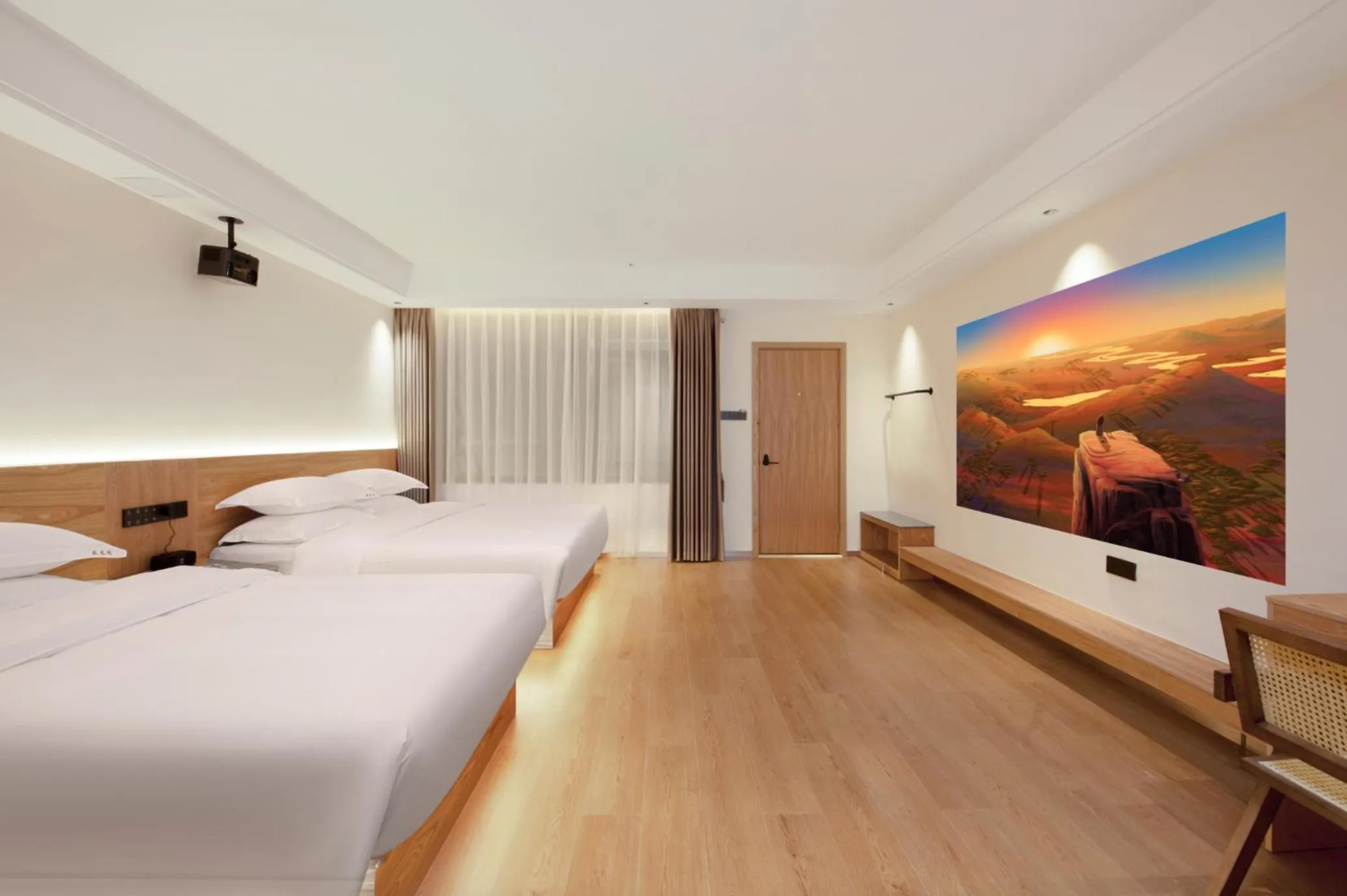 Bed in Yangshuo Hidden Dragon Villa