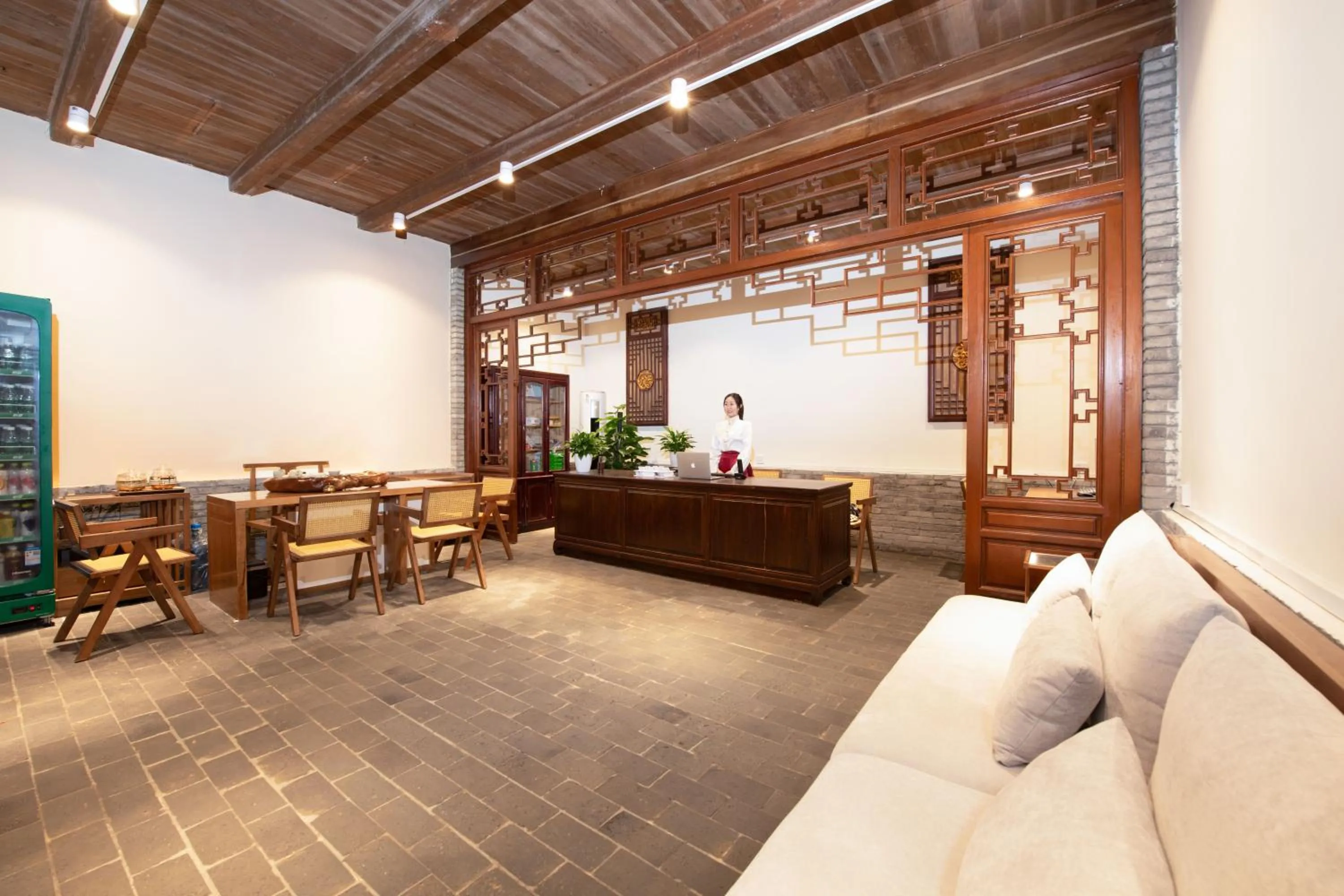 Lobby or reception in Yangshuo Hidden Dragon Villa