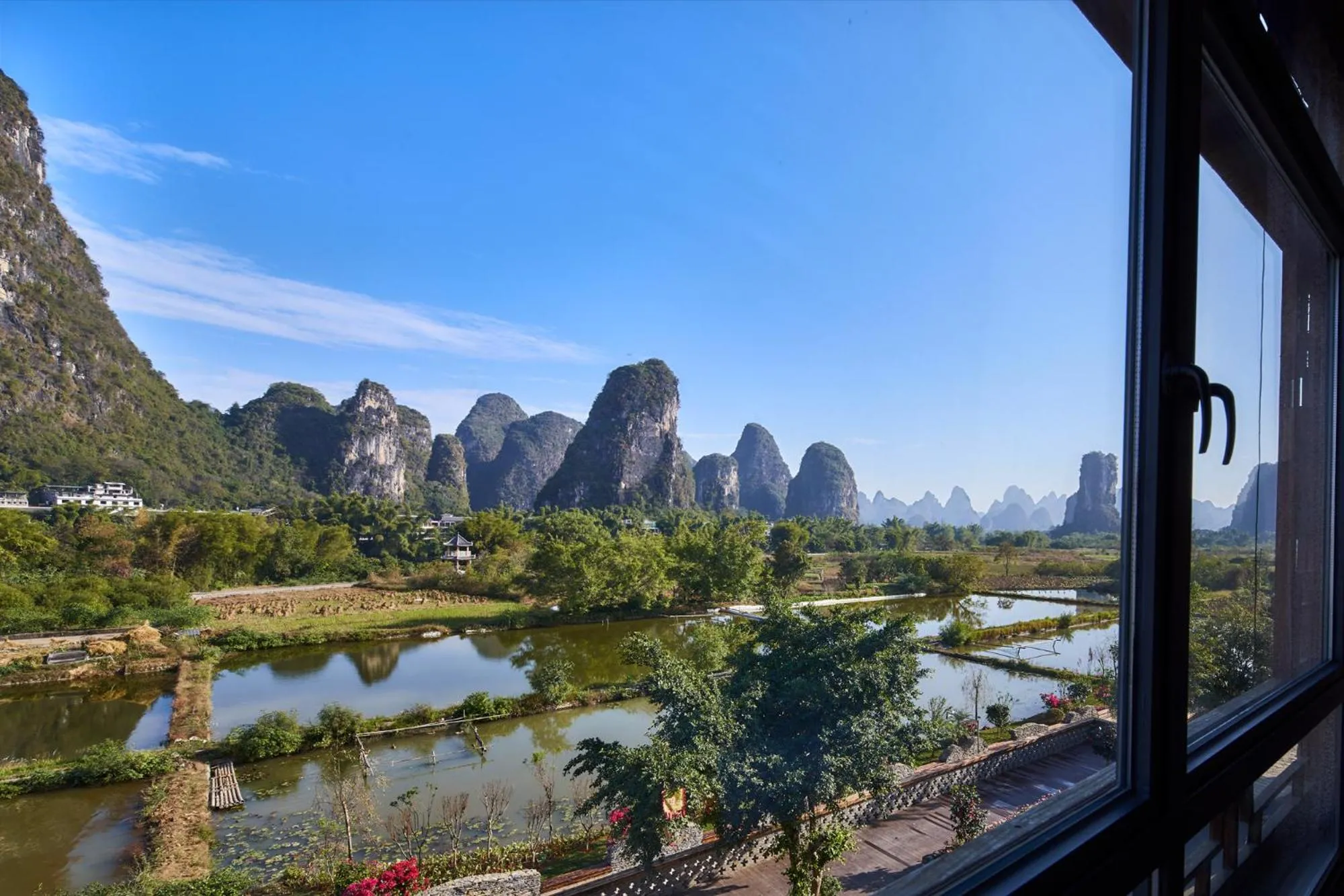 Natural landscape in Yangshuo Hidden Dragon Villa