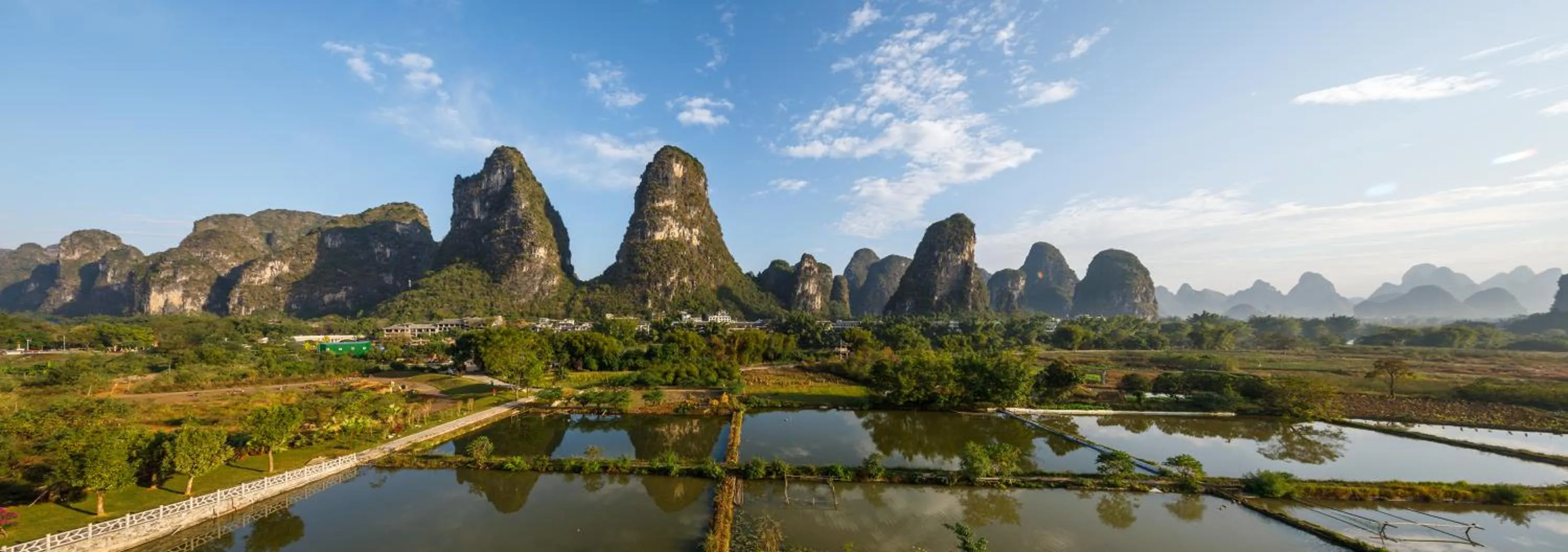 Natural landscape in Yangshuo Hidden Dragon Villa