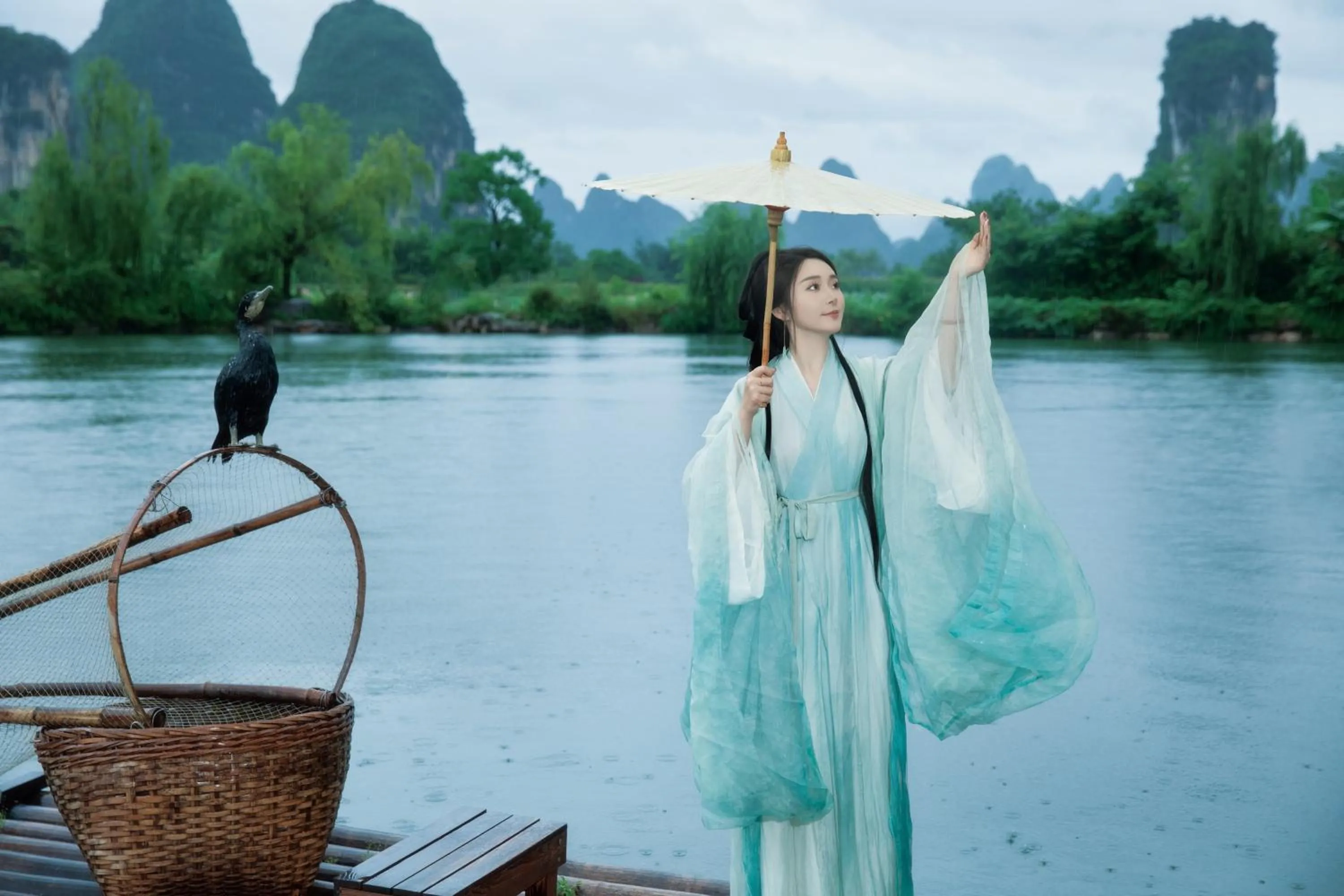 Natural landscape in Yangshuo Hidden Dragon Villa