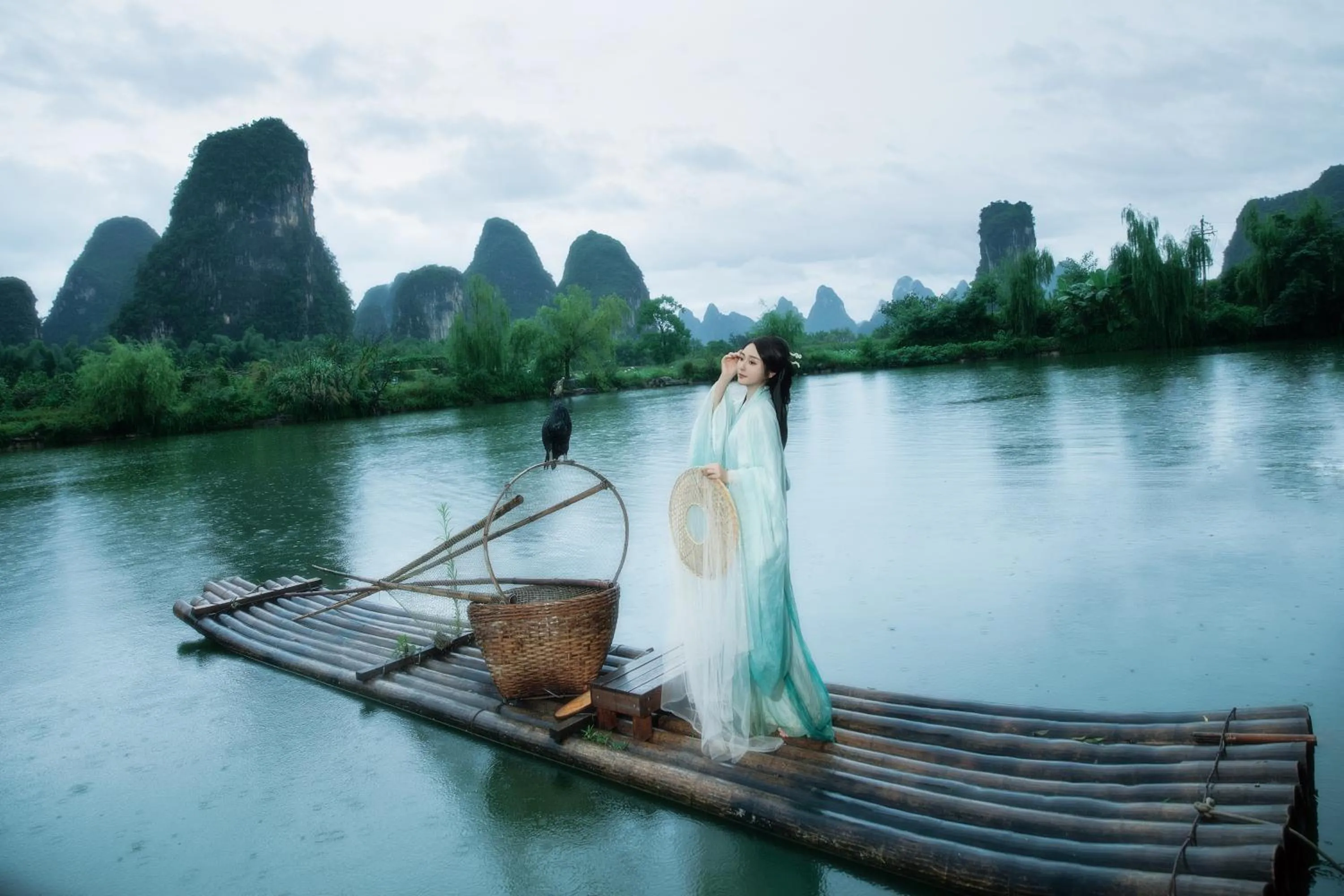 Natural landscape in Yangshuo Hidden Dragon Villa