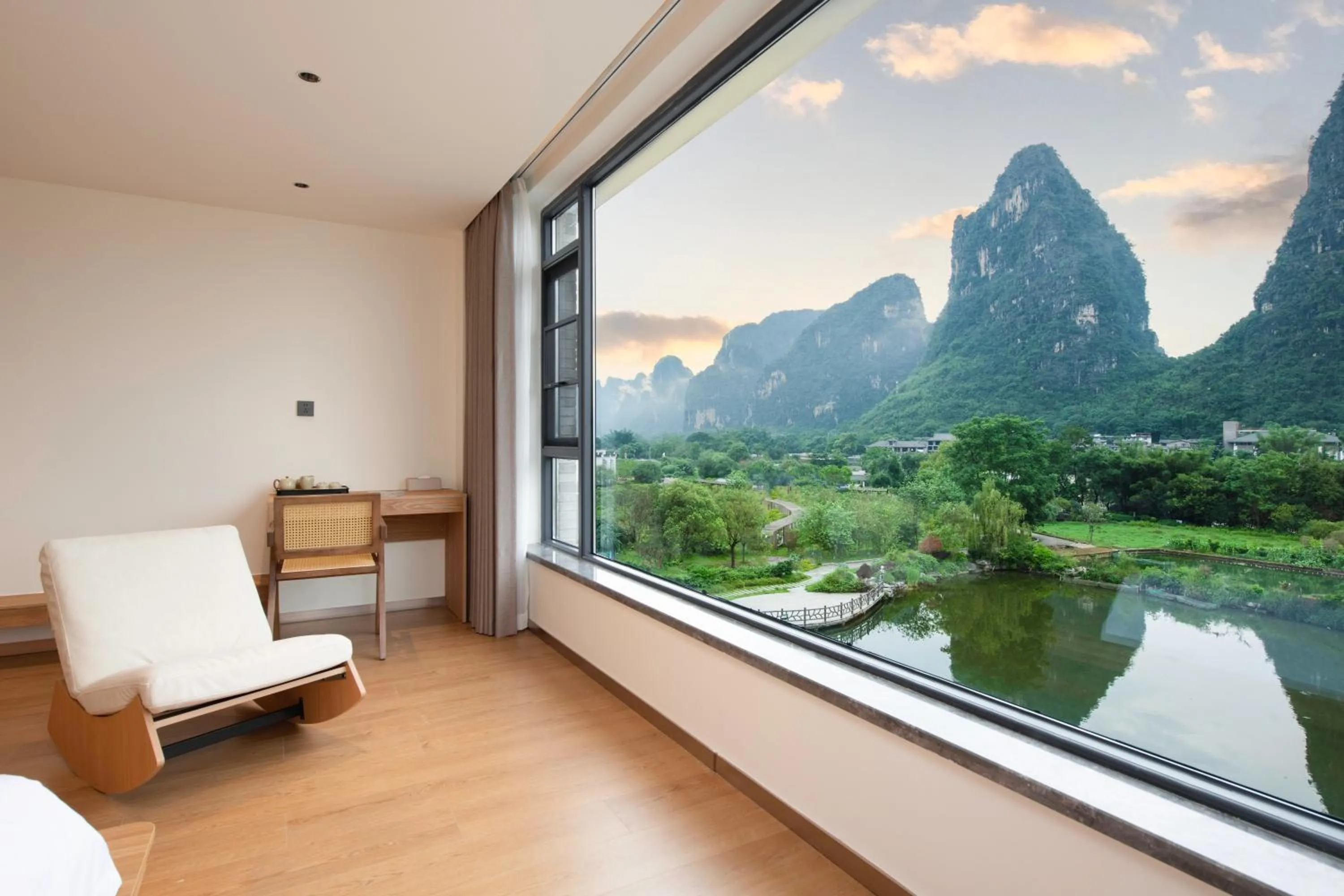 Natural landscape in Yangshuo Hidden Dragon Villa
