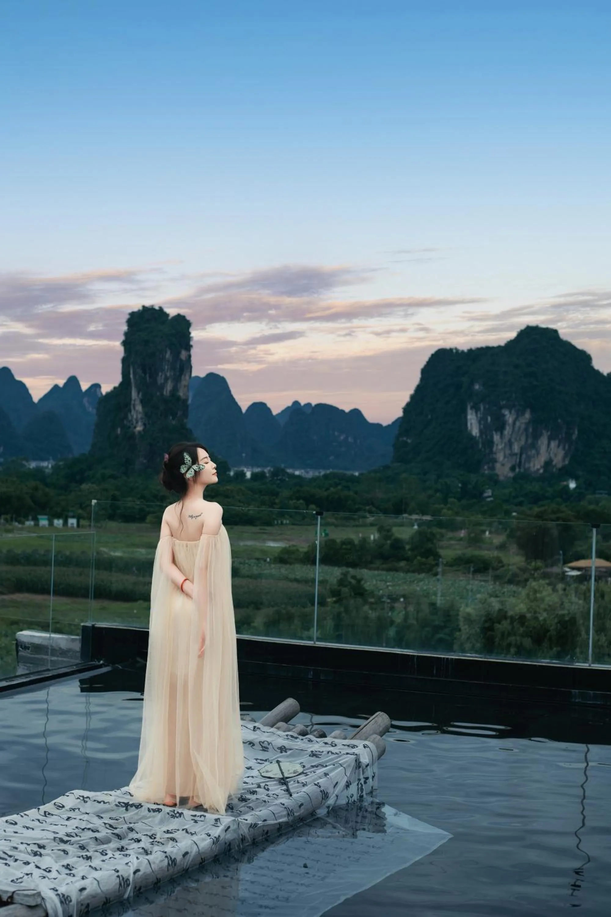 People in Yangshuo Hidden Dragon Villa