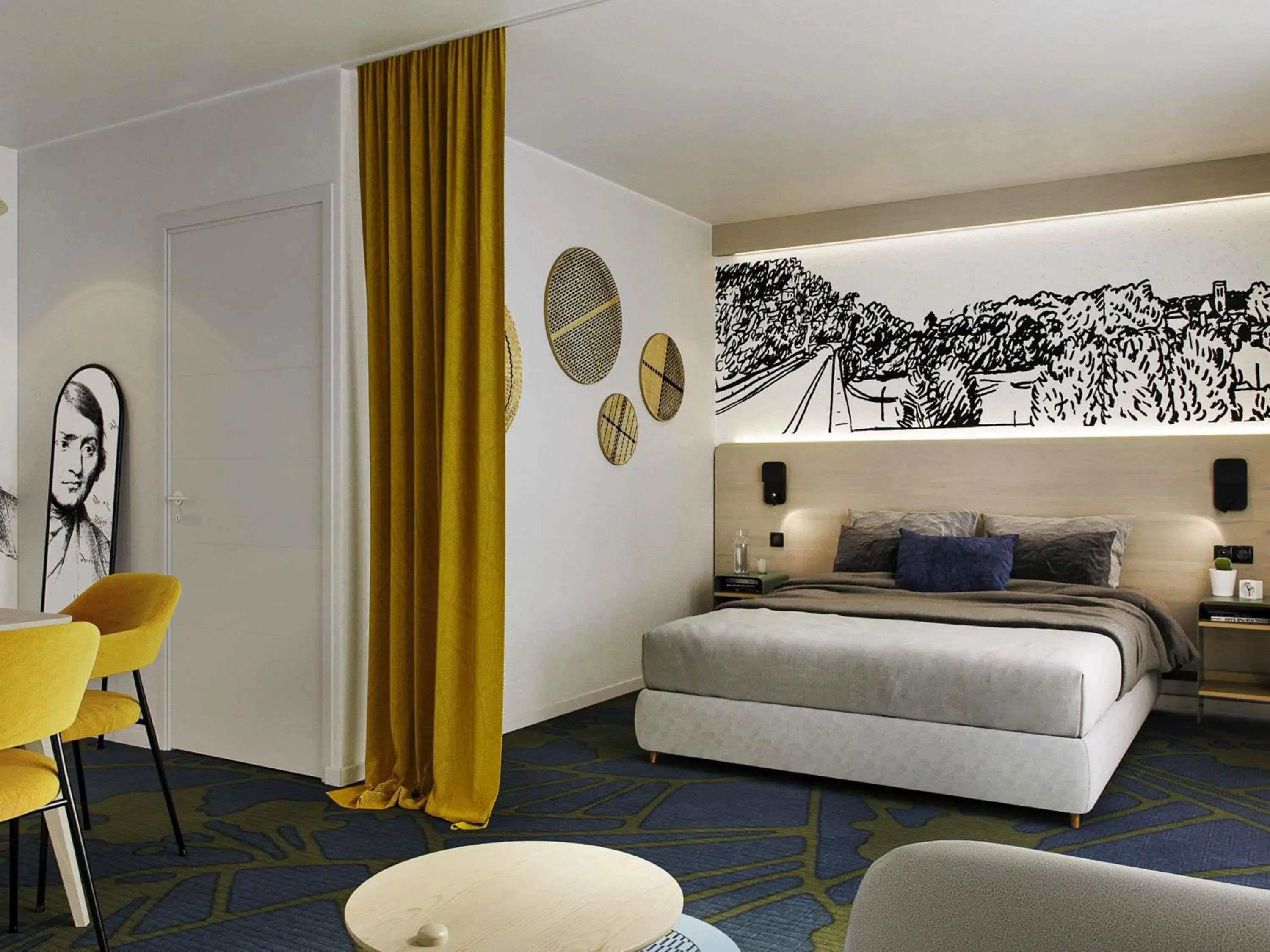 Bedroom, Bed in Mercure Agen Centre Bedroom, Bed in Mercure Agen Centre