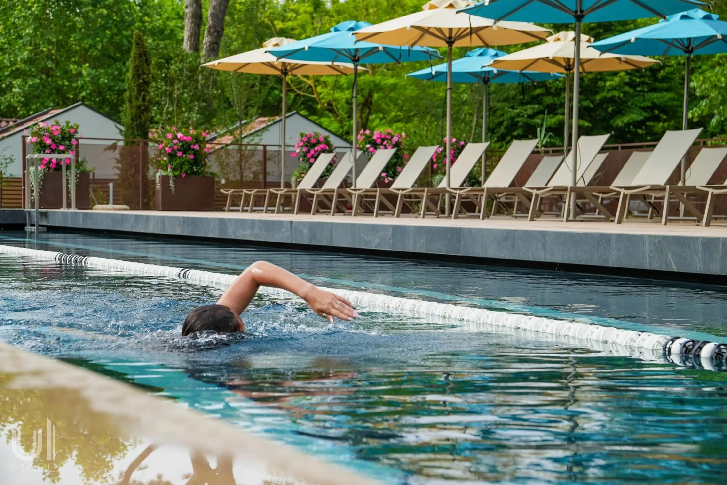 Pool view in Luxury Camp at Union Lido