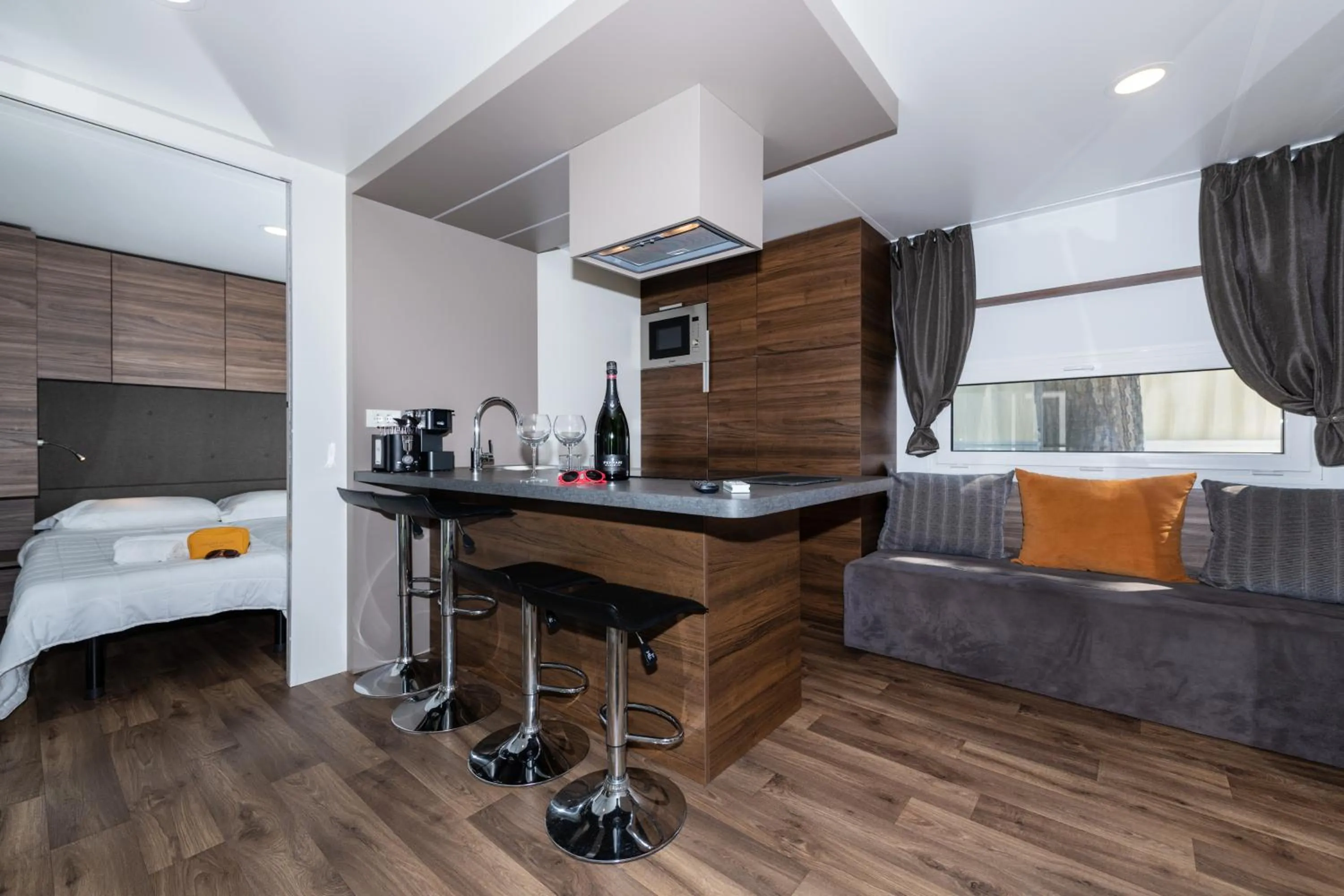 Kitchen or kitchenette in Luxury Camp at Union Lido
