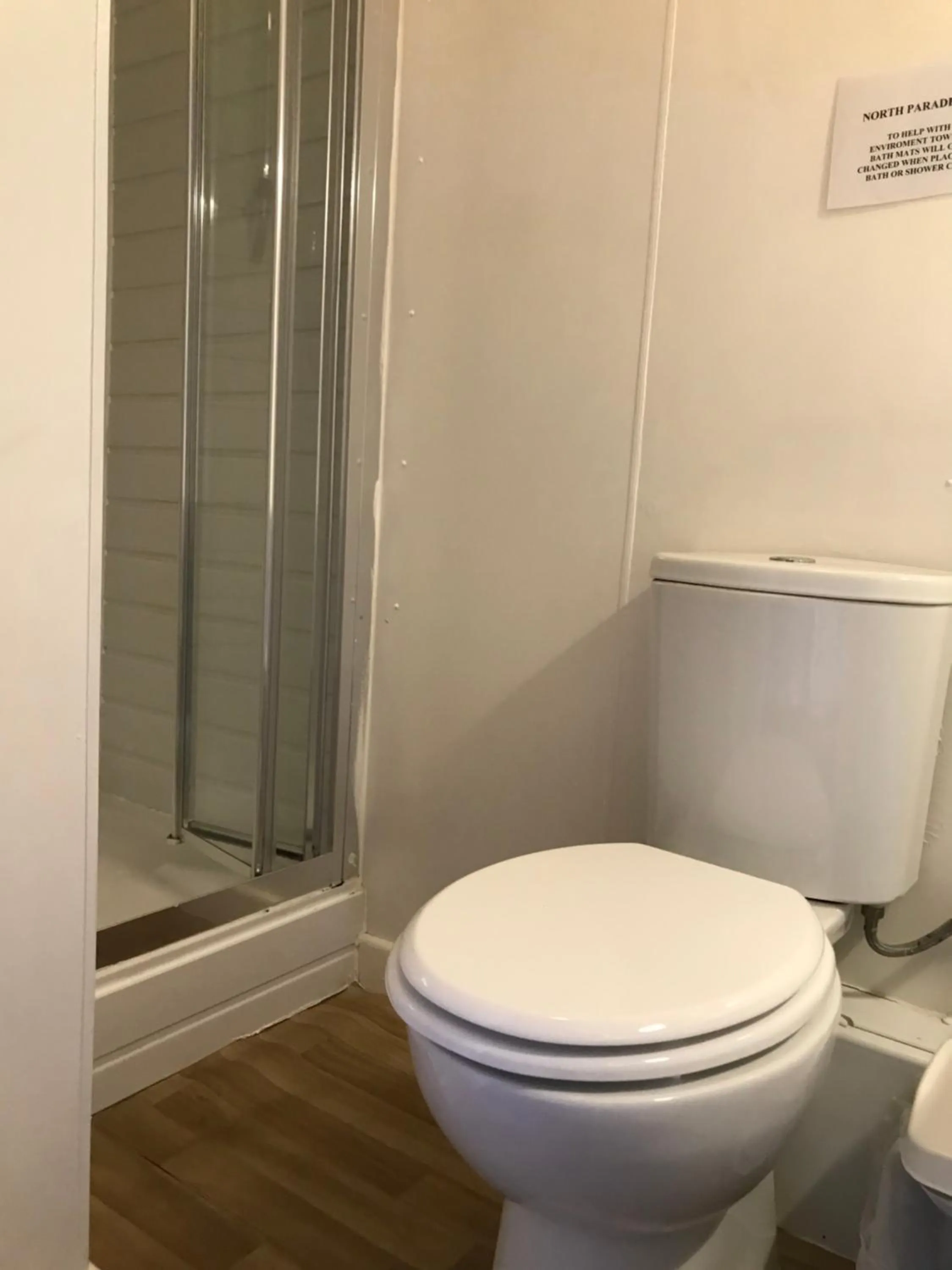 Shower in North Parade Seafront Accommodation