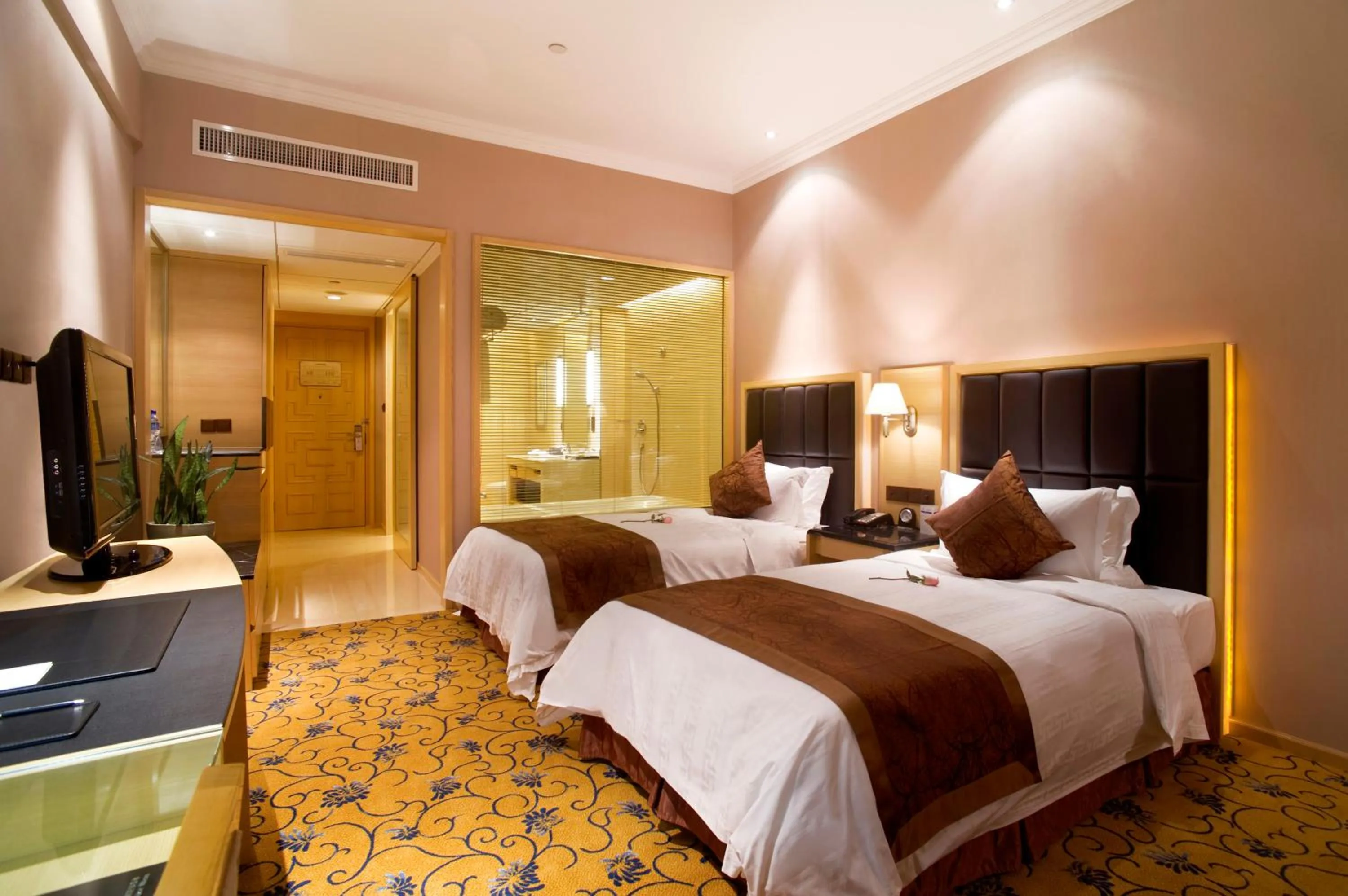 Bed in Hotel Nikko Wuxi