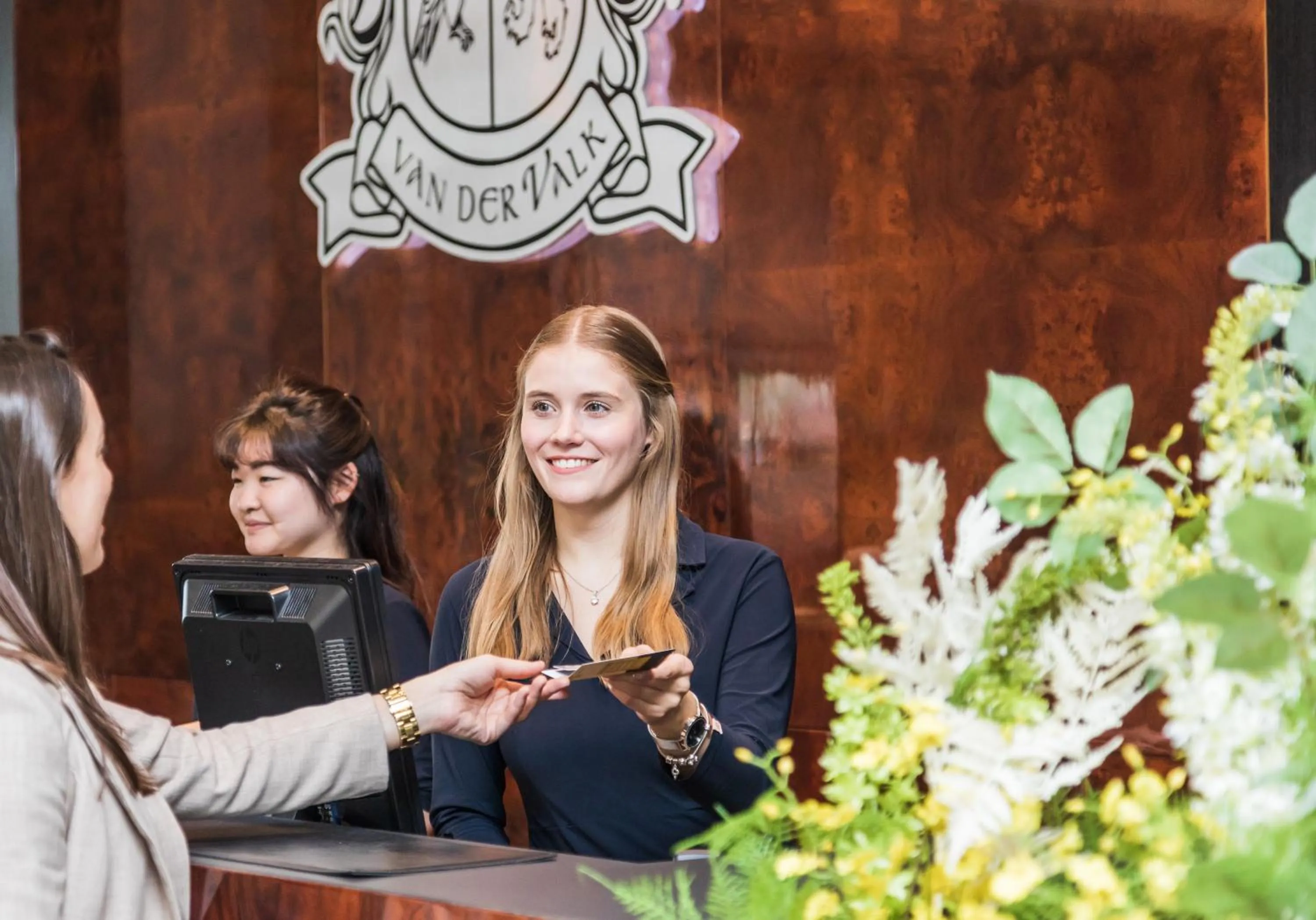 Lobby or reception in Van der Valk Hotel Düsseldorf