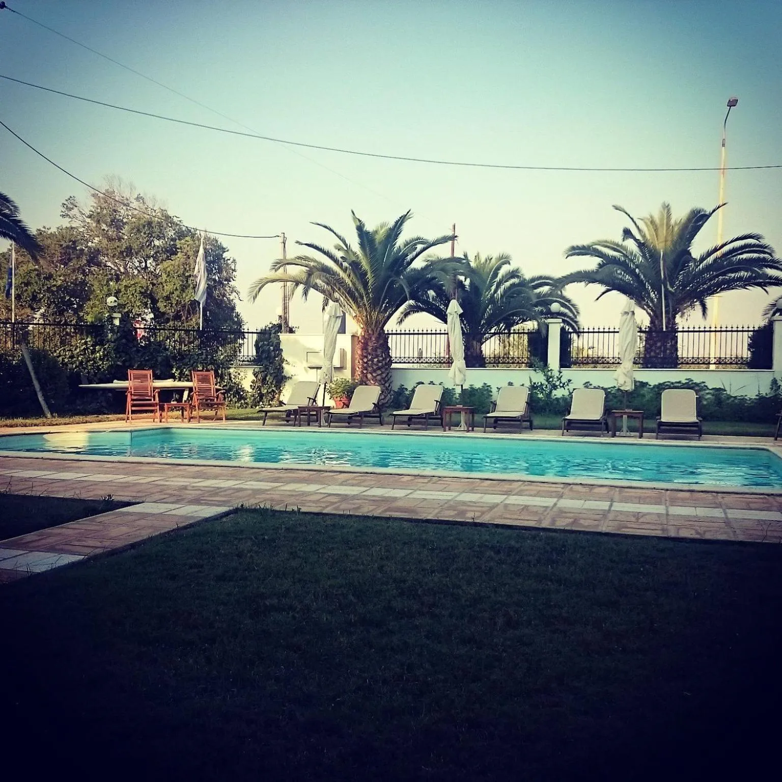 Pool view in Kavala Beach Hotel apartments