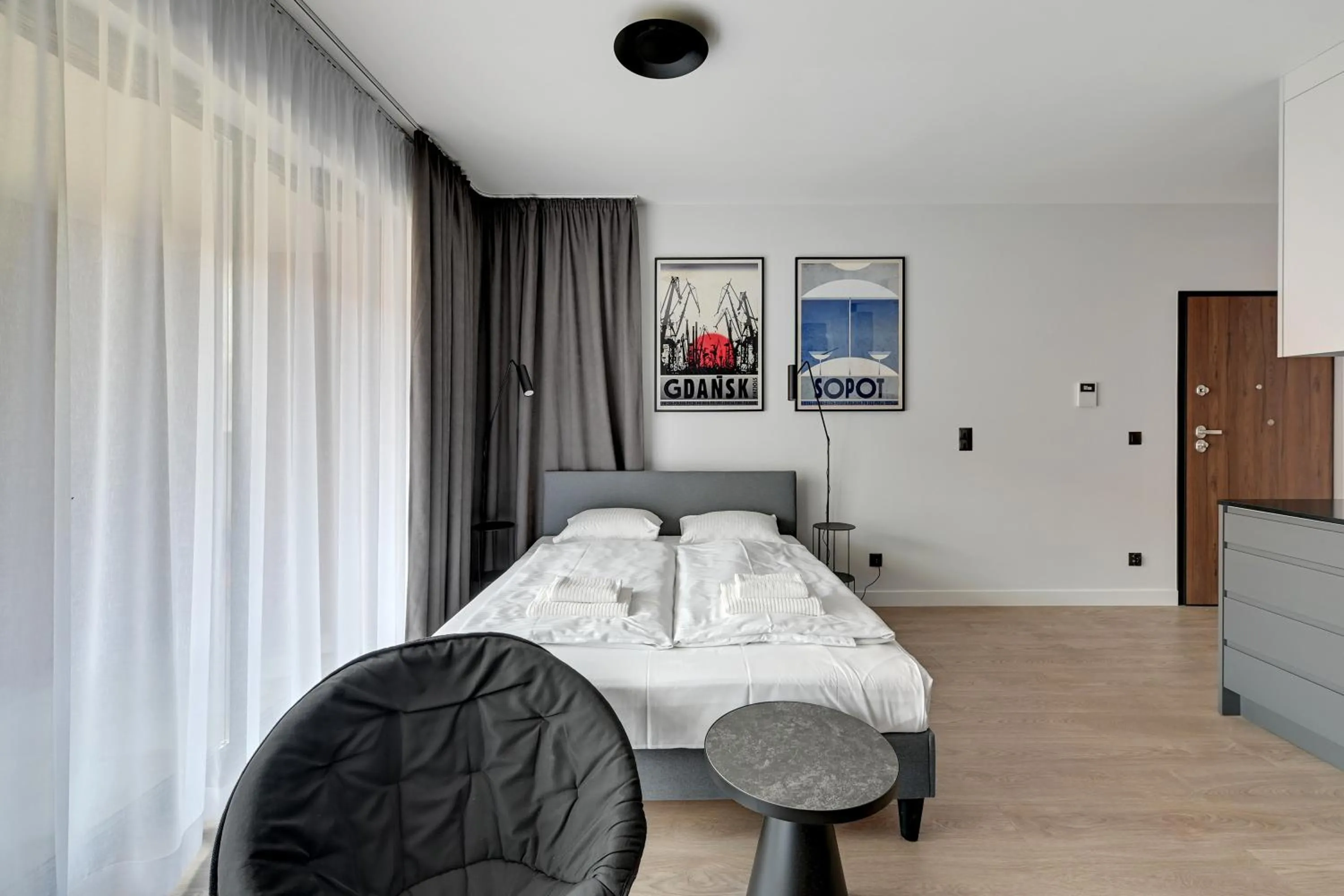 Bed in Gdańsk Comfort Apartaments Łąkowa