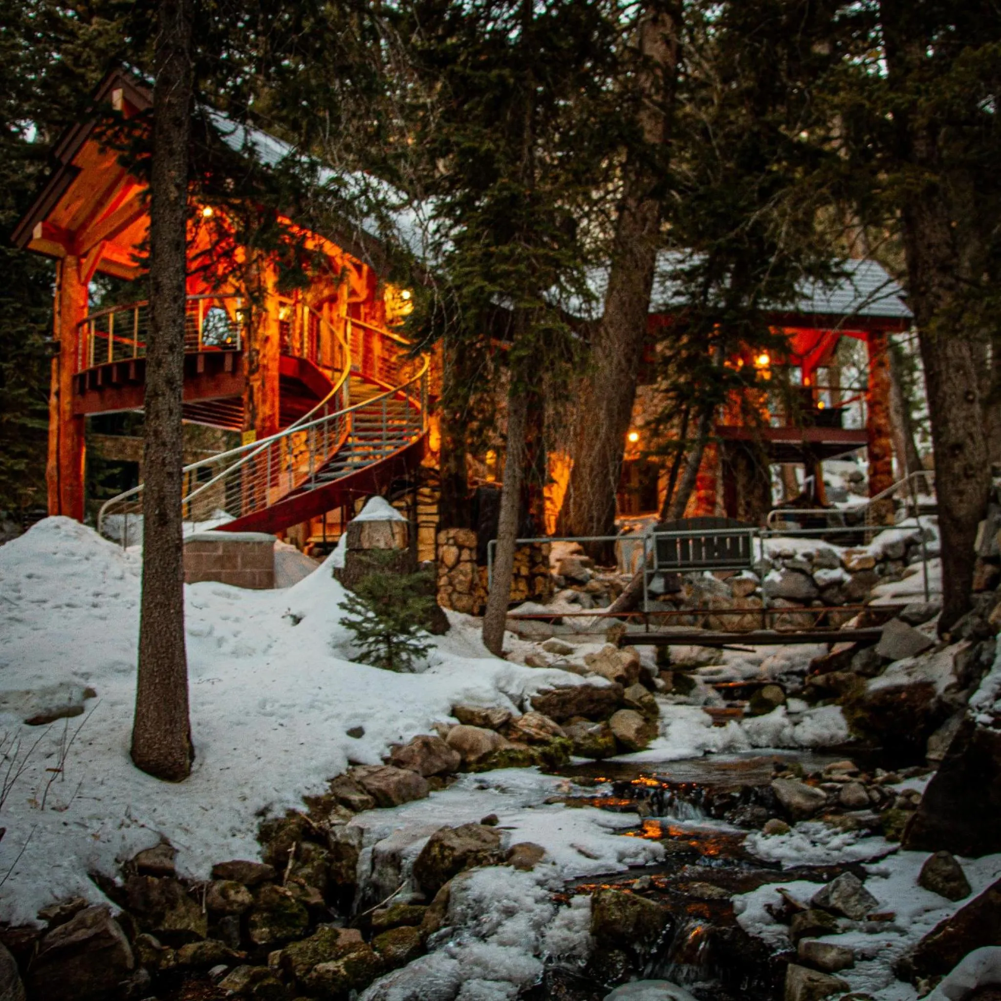 Winter in Carriage House On The Stream Sundance, Utah