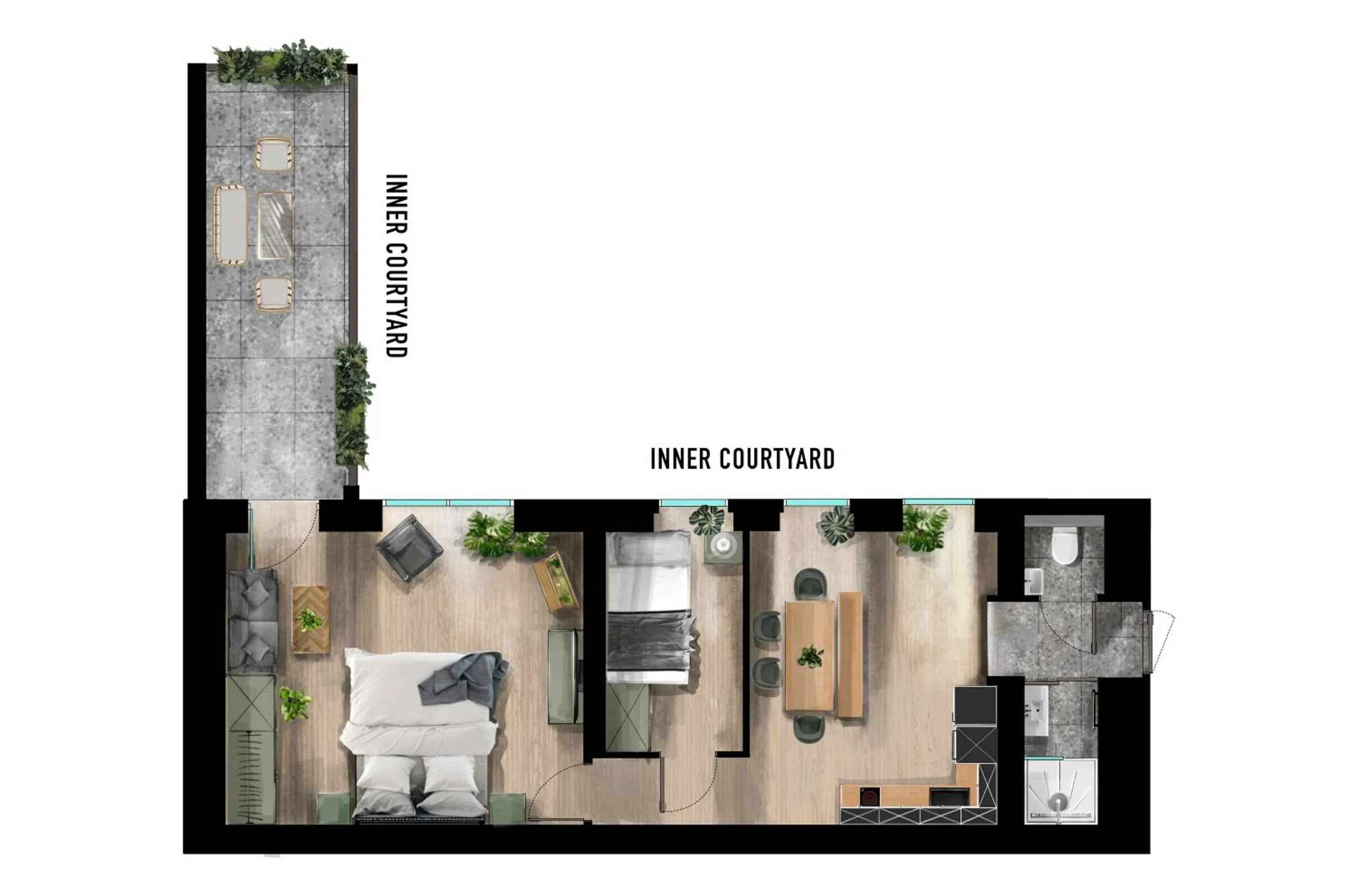 Floor plan in Urban Jungle Apartments
