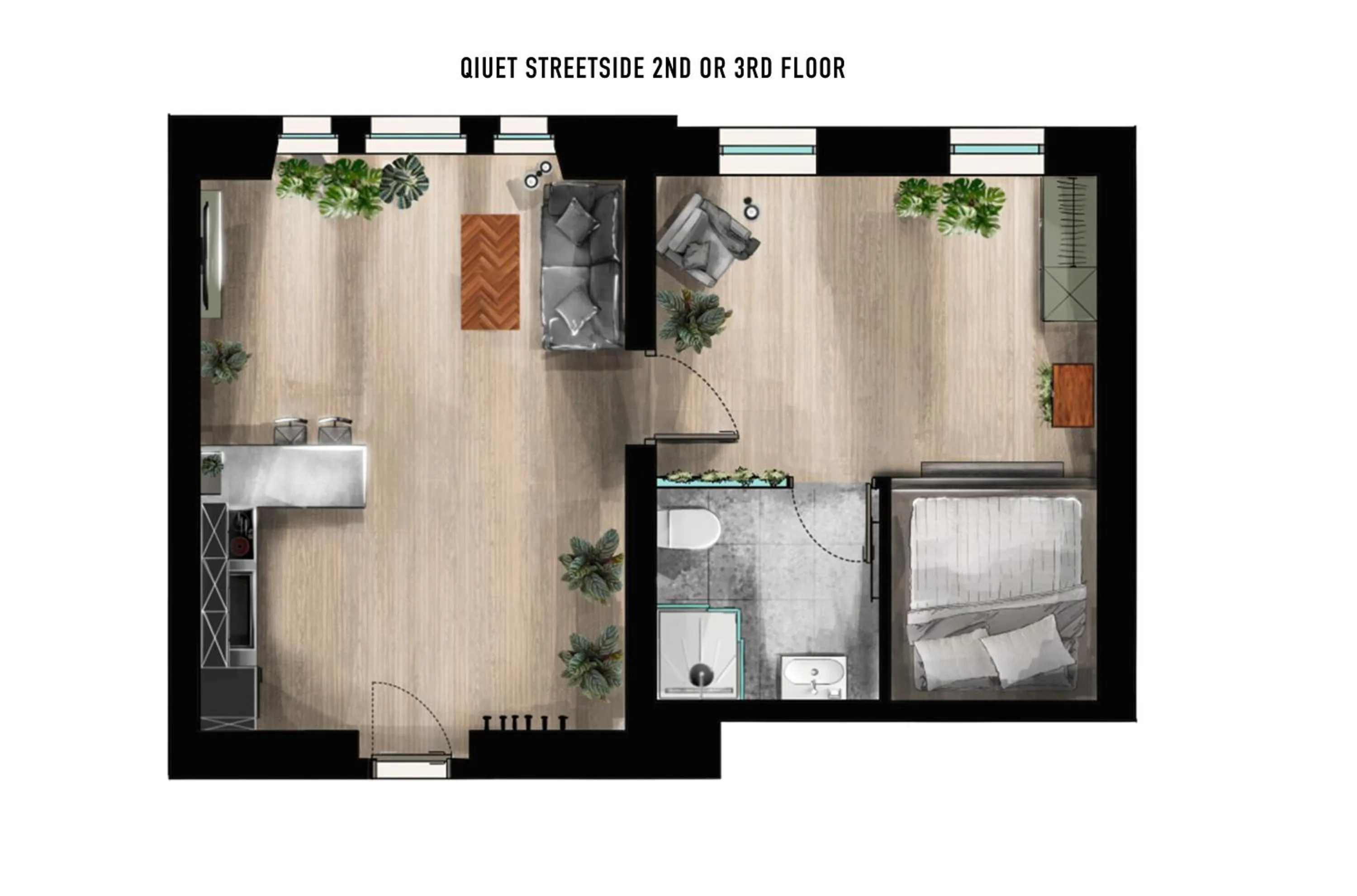 Floor plan in Urban Jungle Apartments