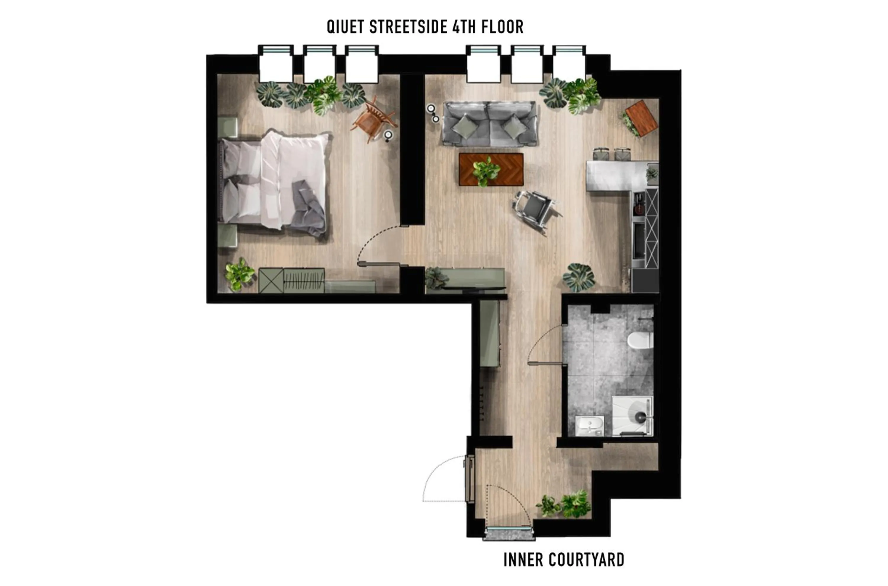 Floor plan in Urban Jungle Apartments