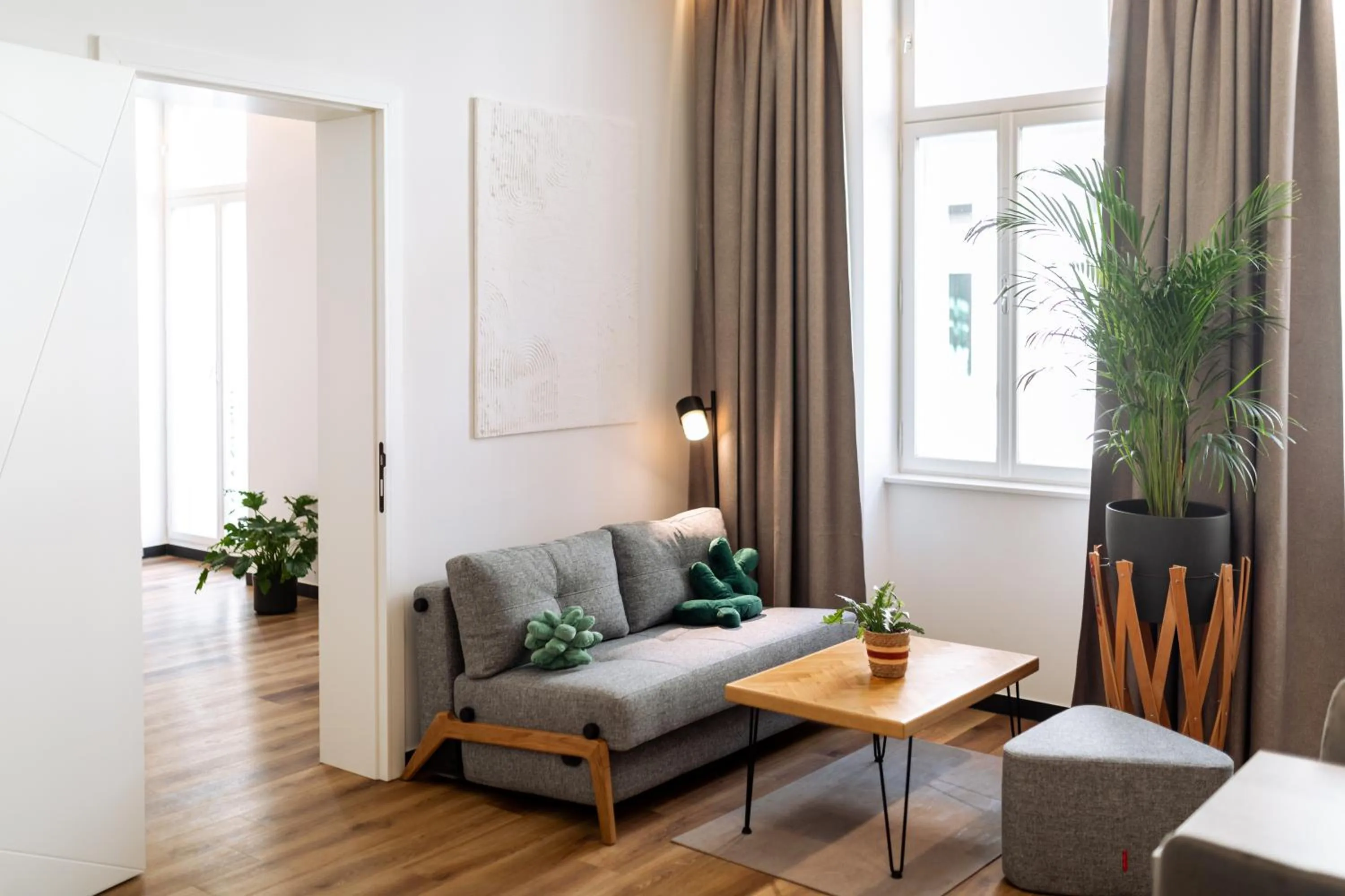 Living room in Urban Jungle Apartments