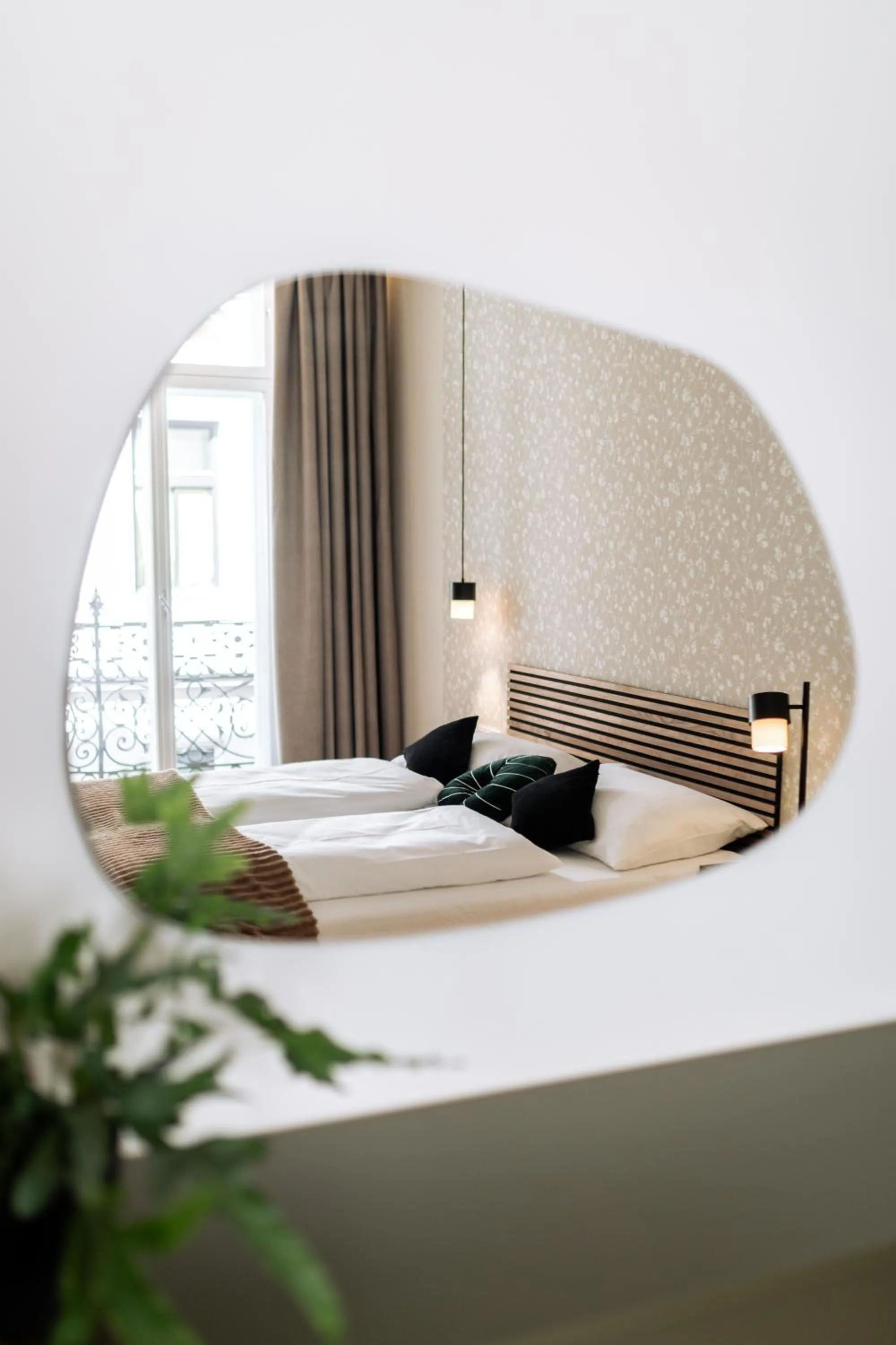 Bedroom, Bed in Urban Jungle Apartments