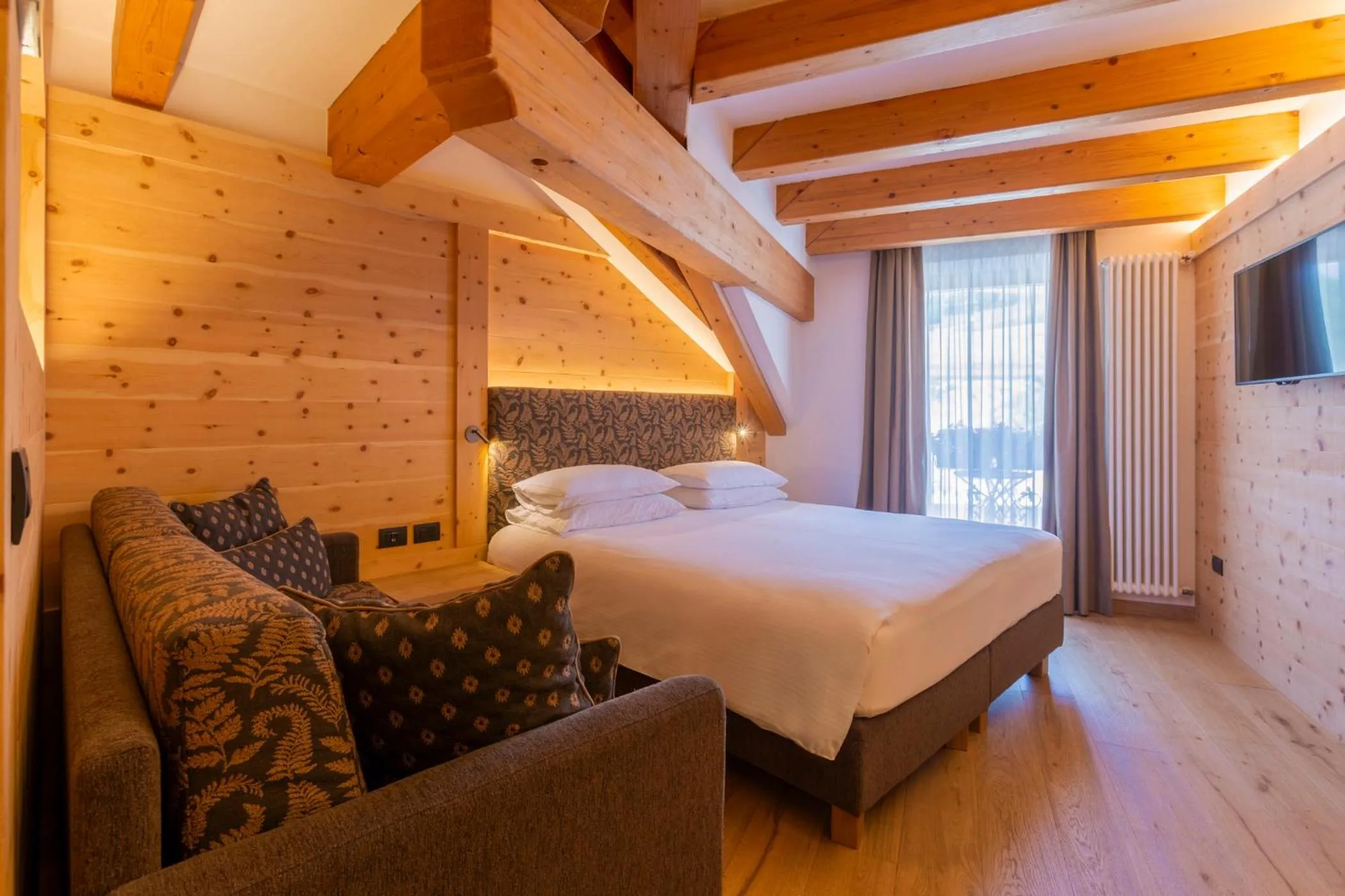 Bed in Hotel Lagorai Resort & Spa