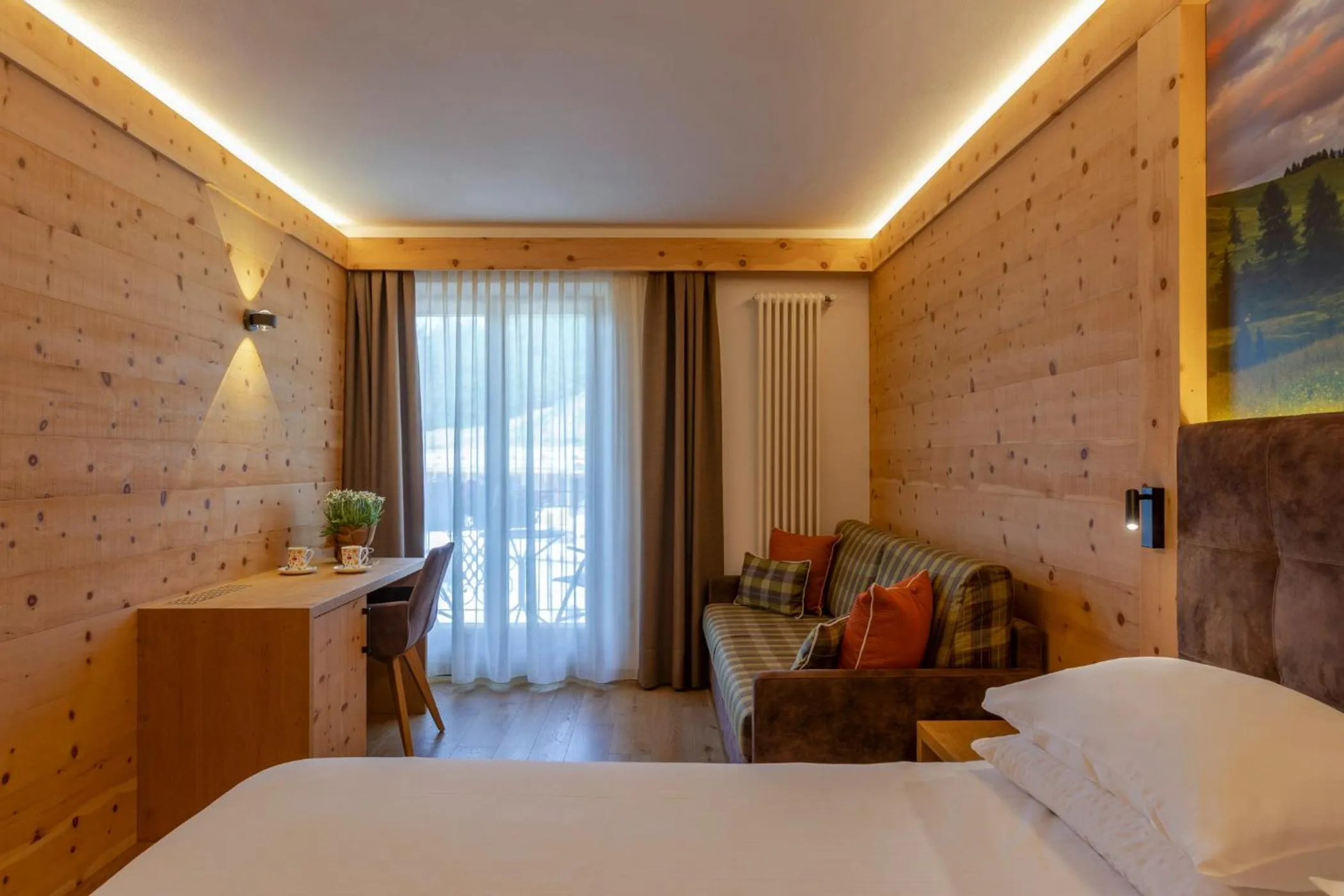 Bed in Hotel Lagorai Resort & Spa