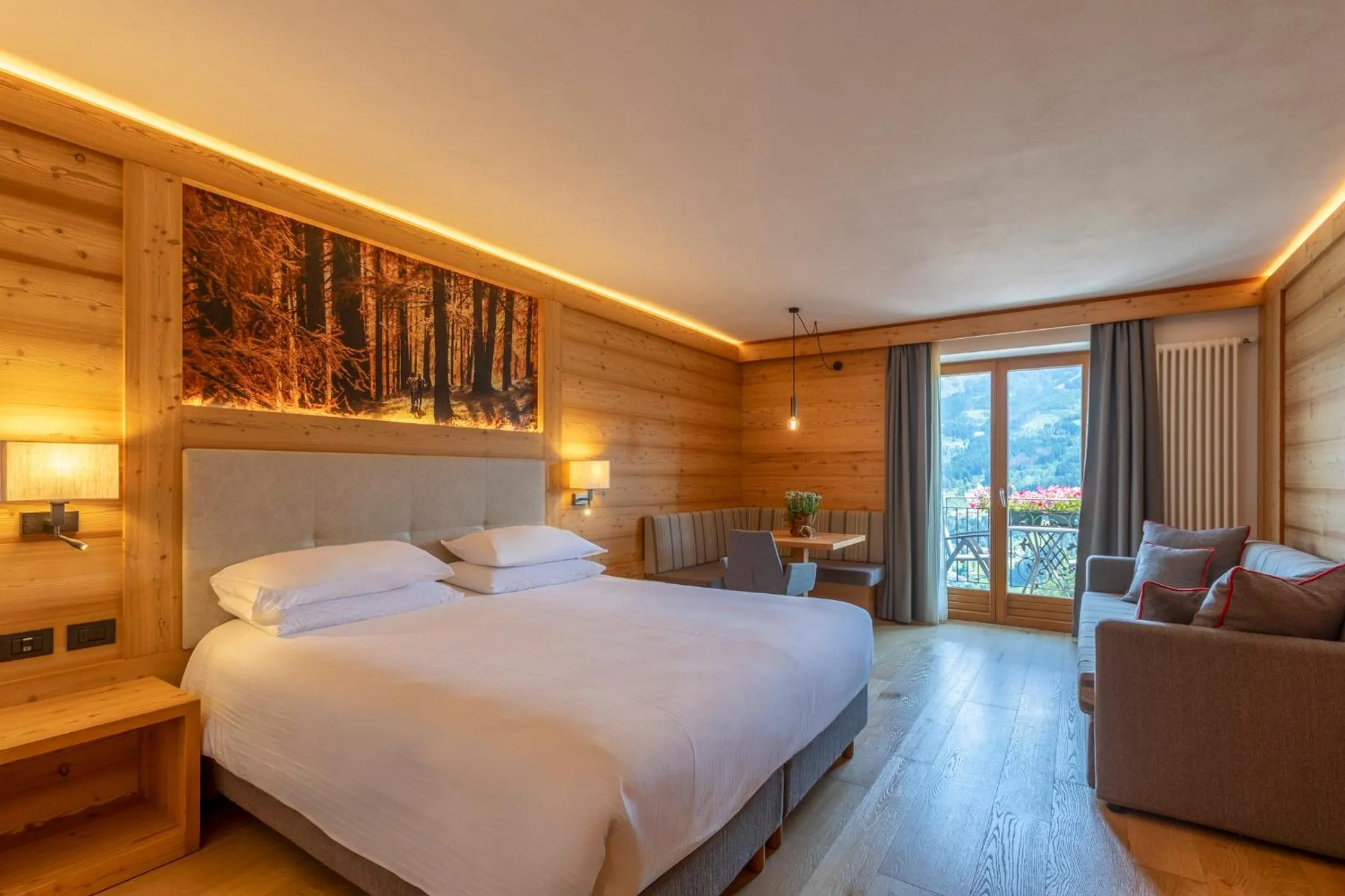 Bed in Hotel Lagorai Resort & Spa