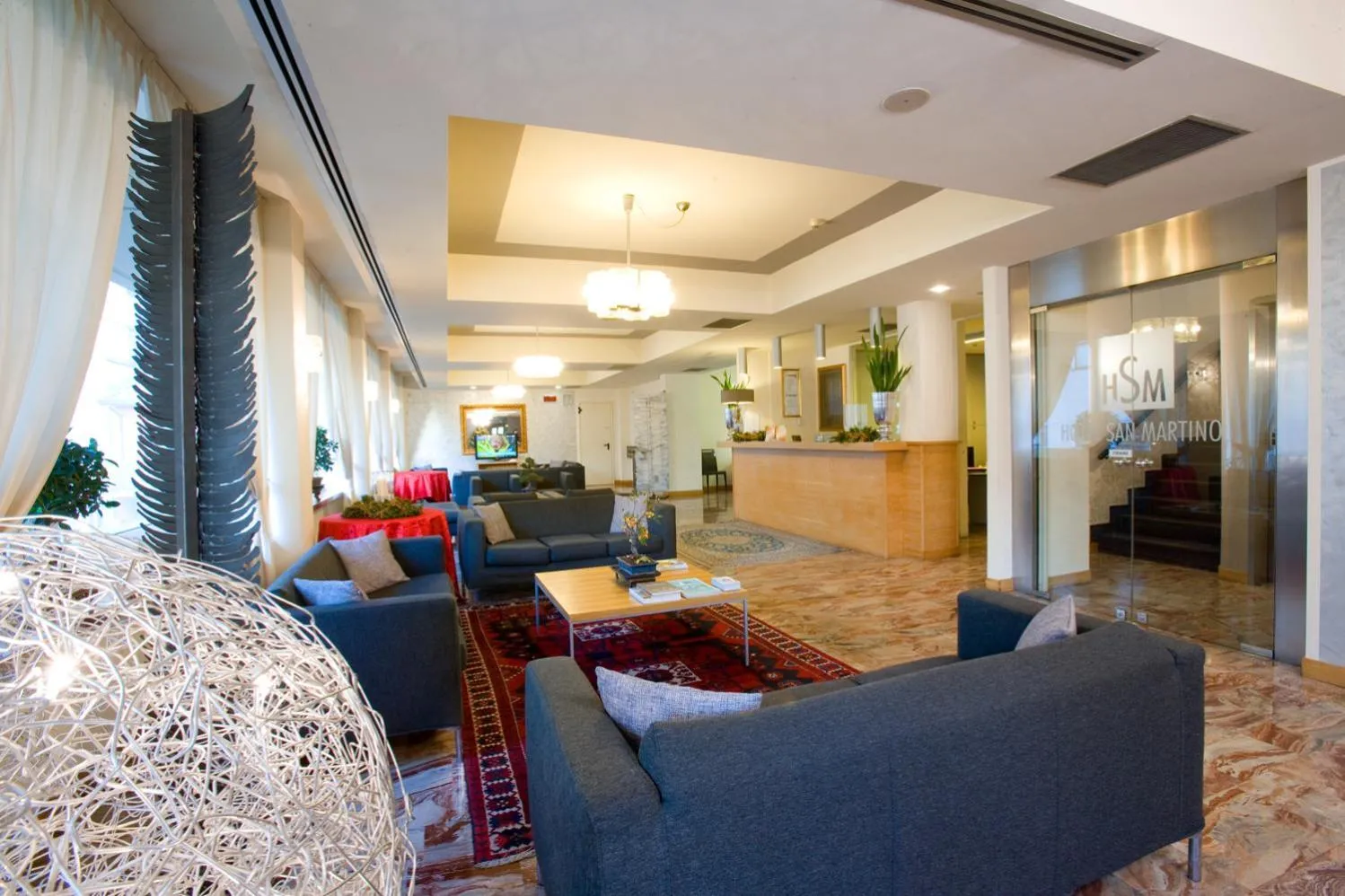 Lobby or reception in Hotel San Martino