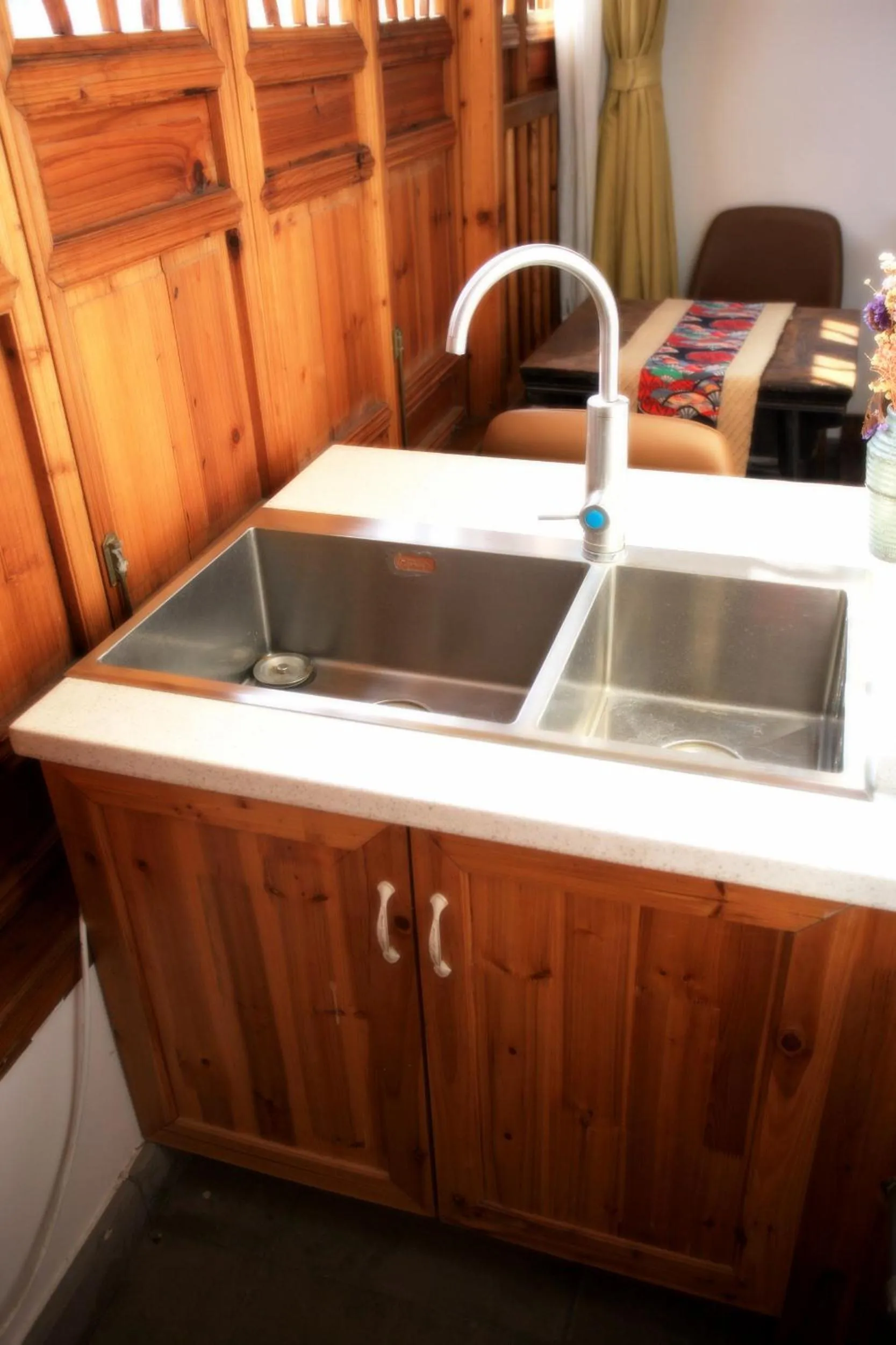 Kitchen or kitchenette in Tongli Begonia Flowers Guesthouse