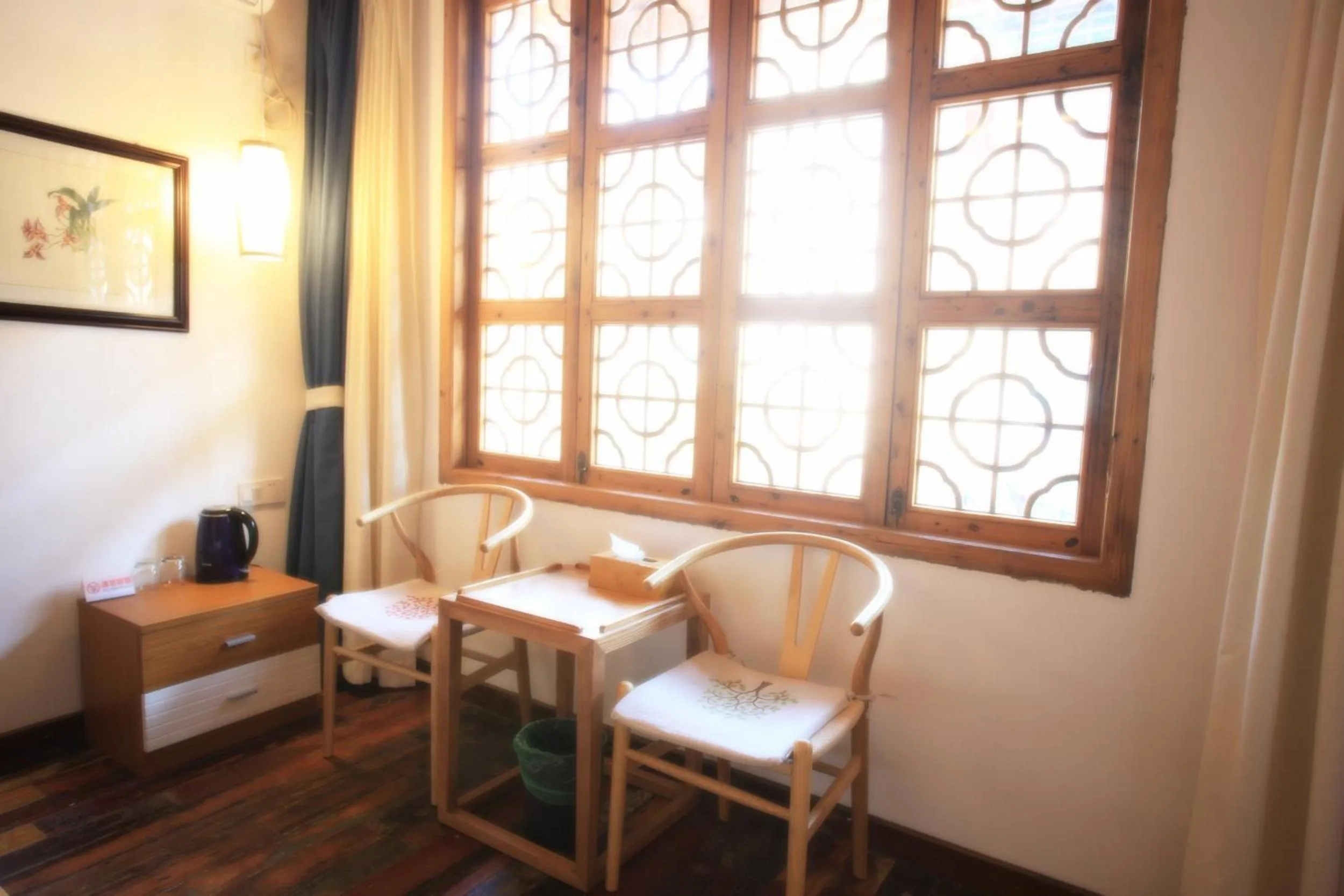 Seating area in Tongli Begonia Flowers Guesthouse