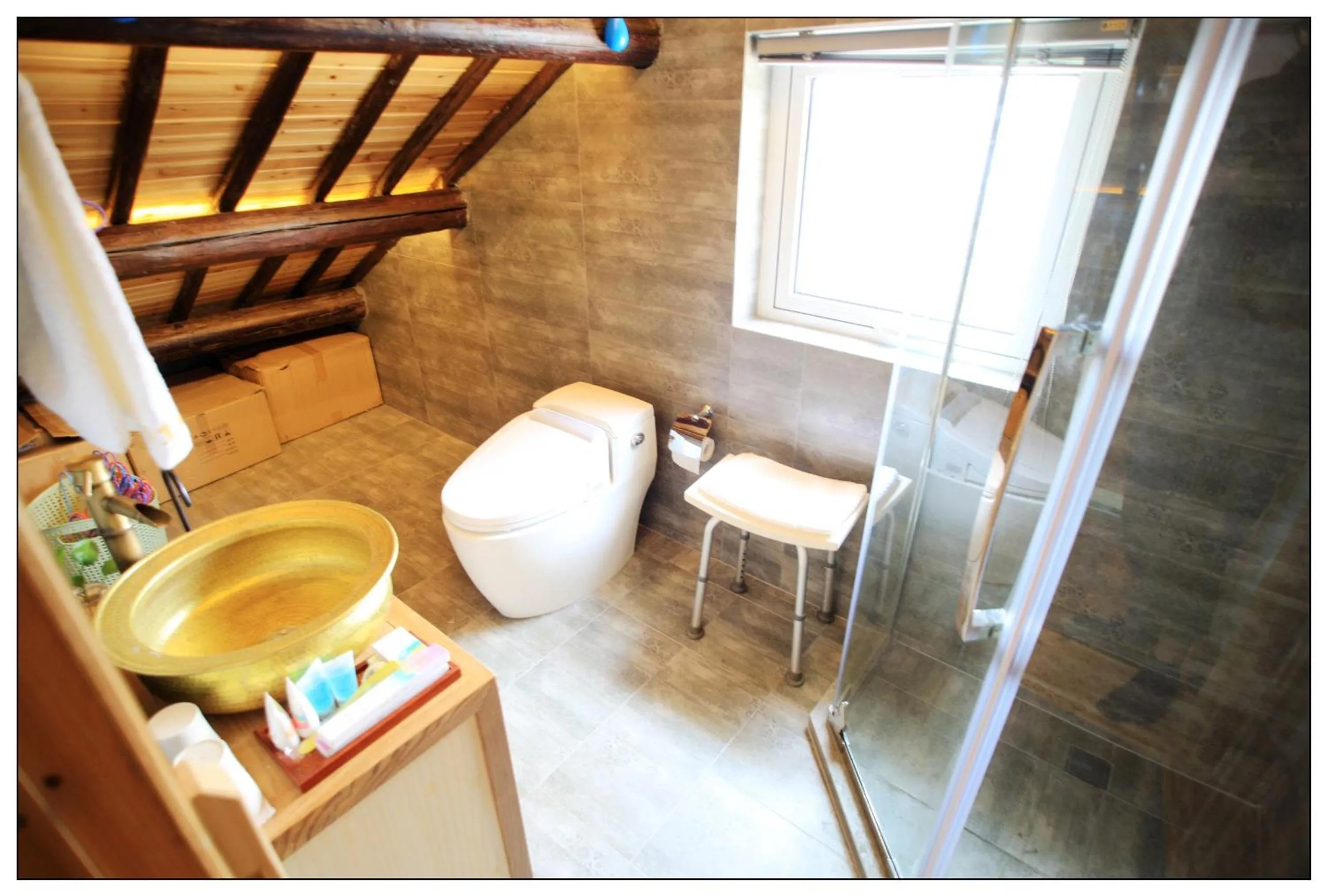 Toilet in Tongli Begonia Flowers Guesthouse