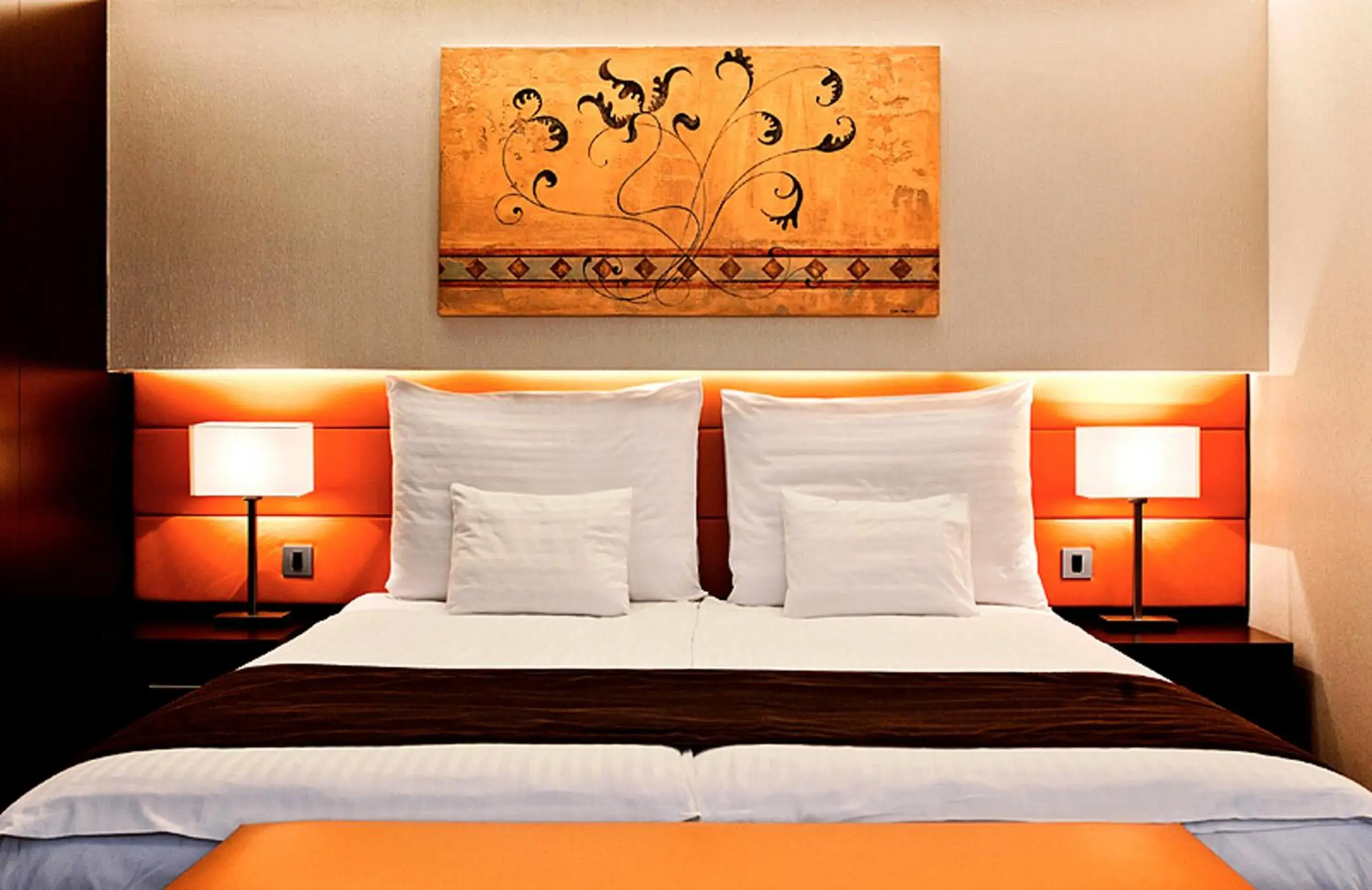 Bed in Abacus Business & Wellness Hotel Bed in Abacus Business & Wellness Hotel