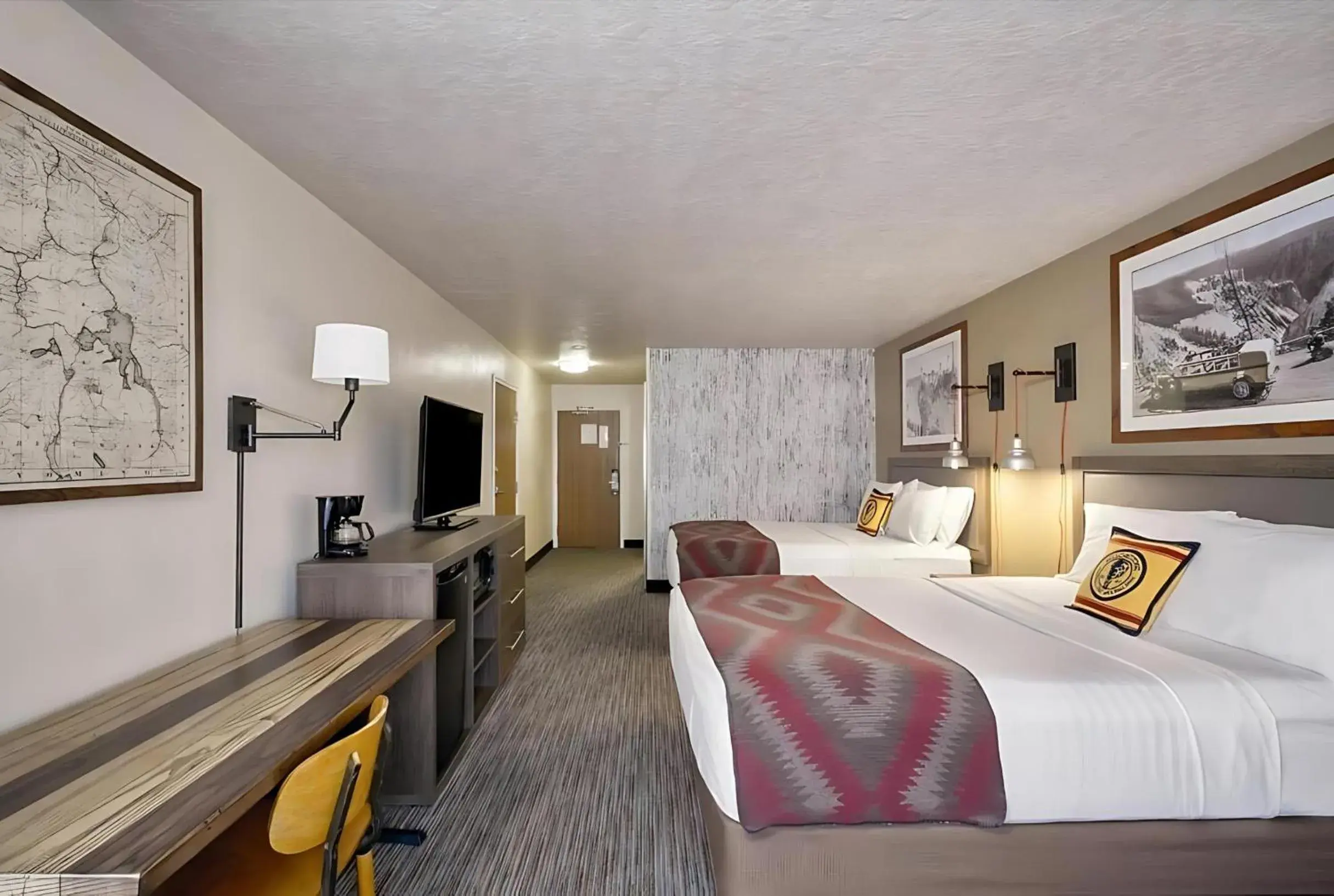 Bed in Yellowstone Park Hotel Bed in Yellowstone Park Hotel