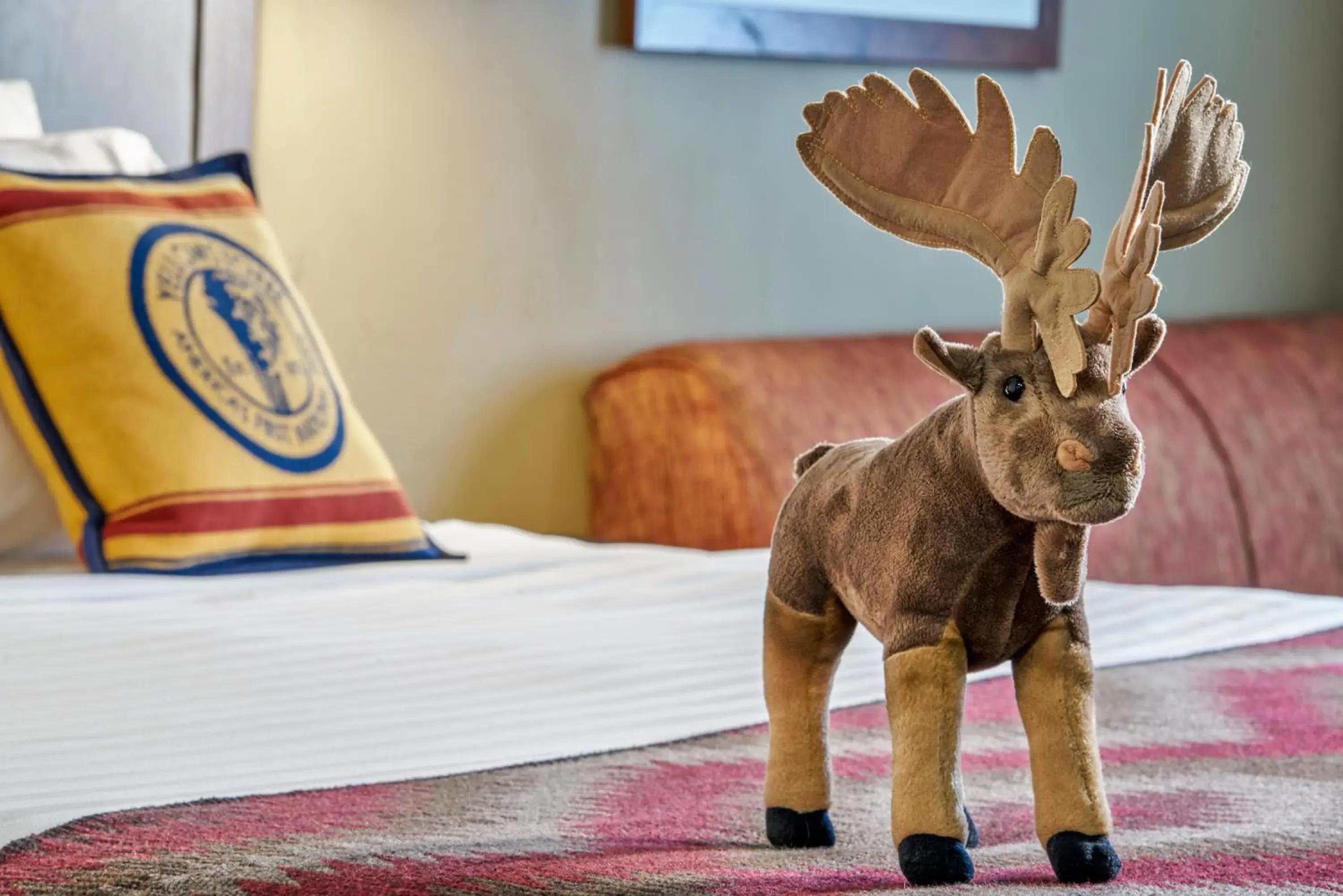 Bed in Yellowstone Park Hotel Bed in Yellowstone Park Hotel