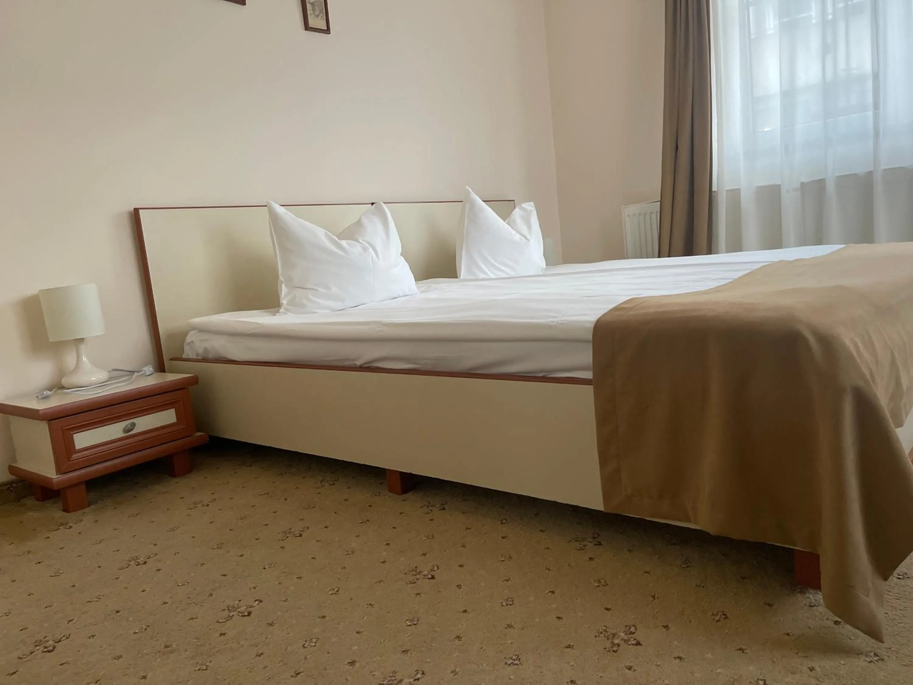 Bed in Pensiunea Luiza