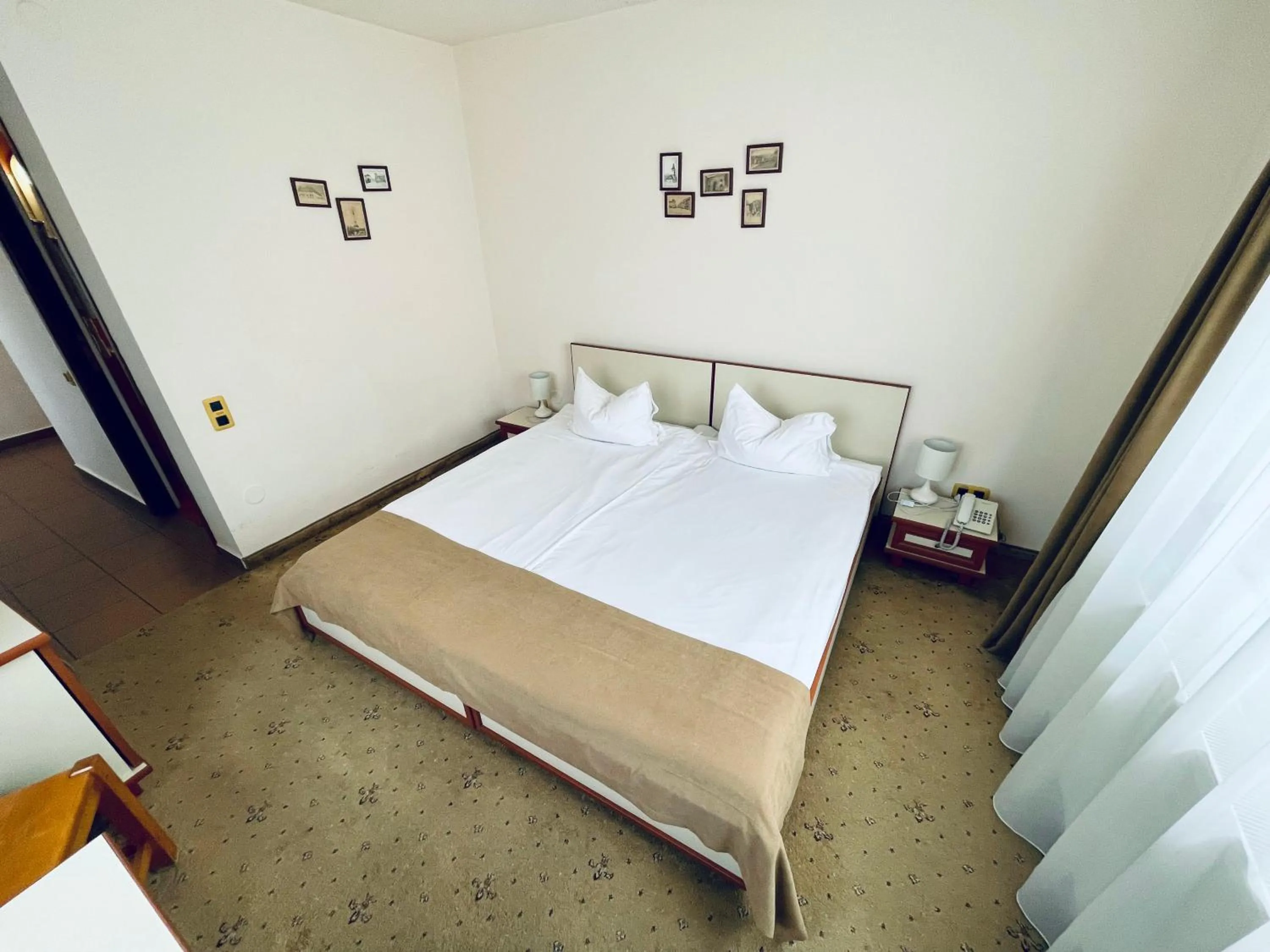 Bed in Pensiunea Luiza