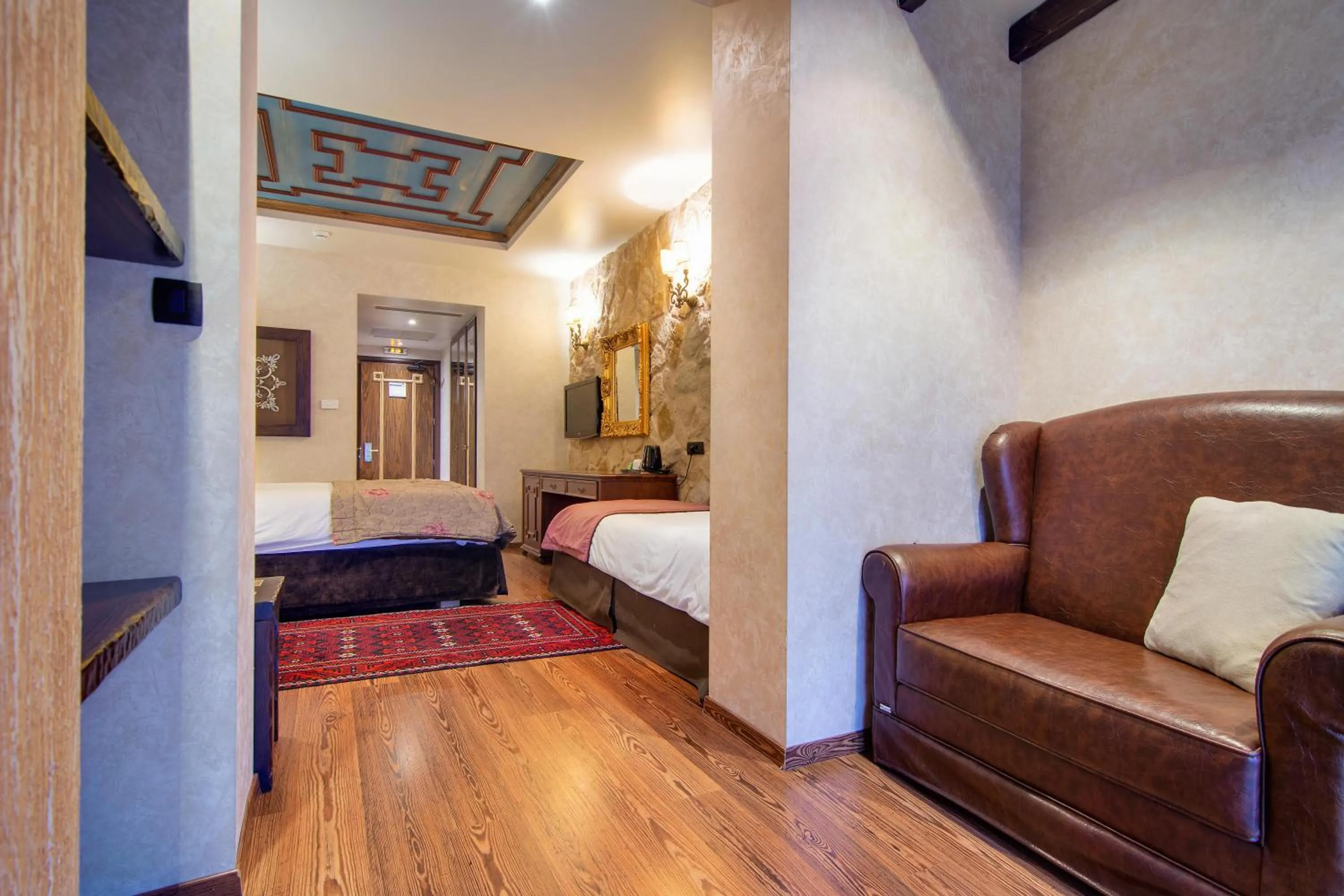 Bed in Hotel Kassaros