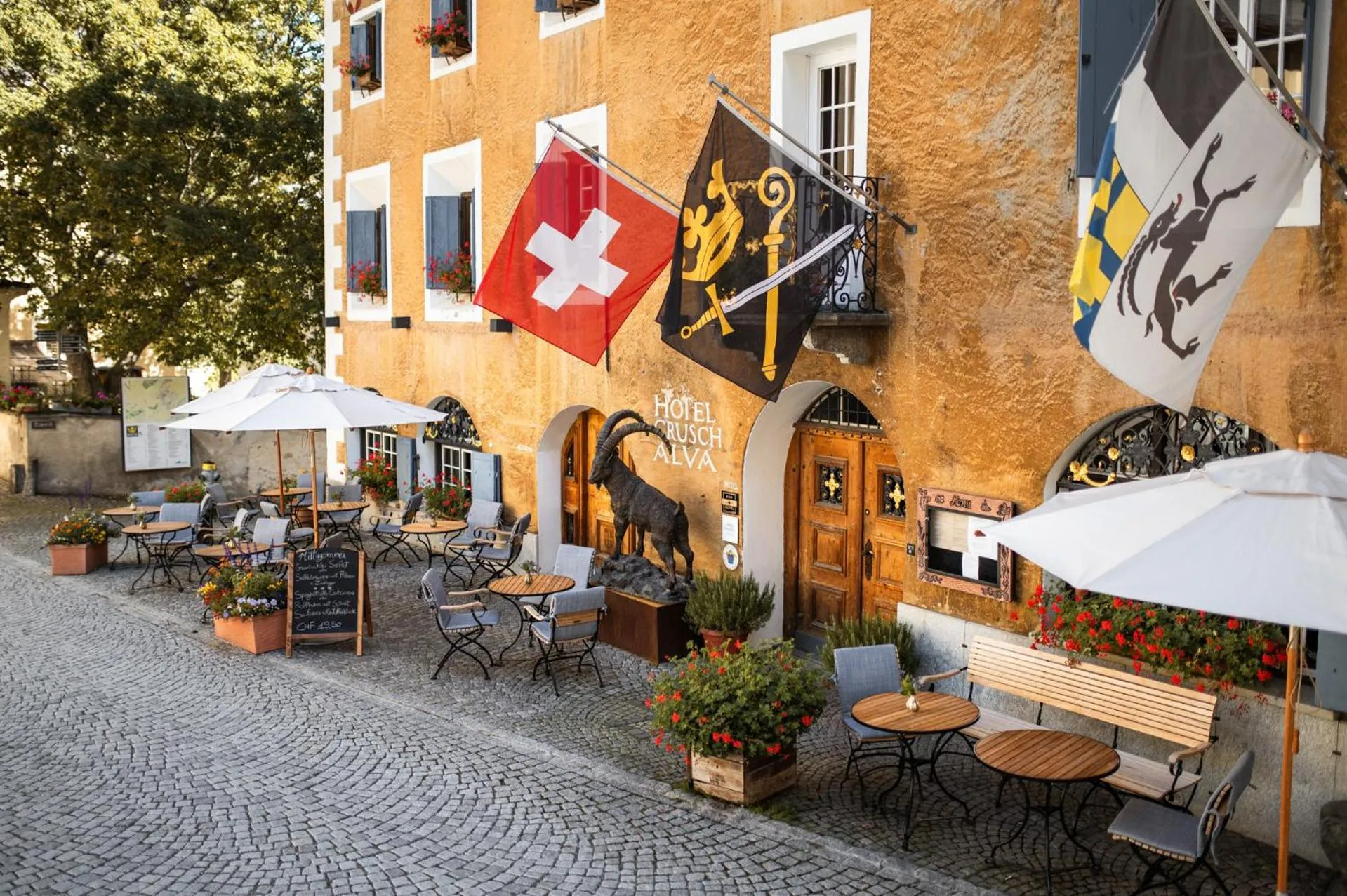 Property building in Historic Hotel Crusch Alva