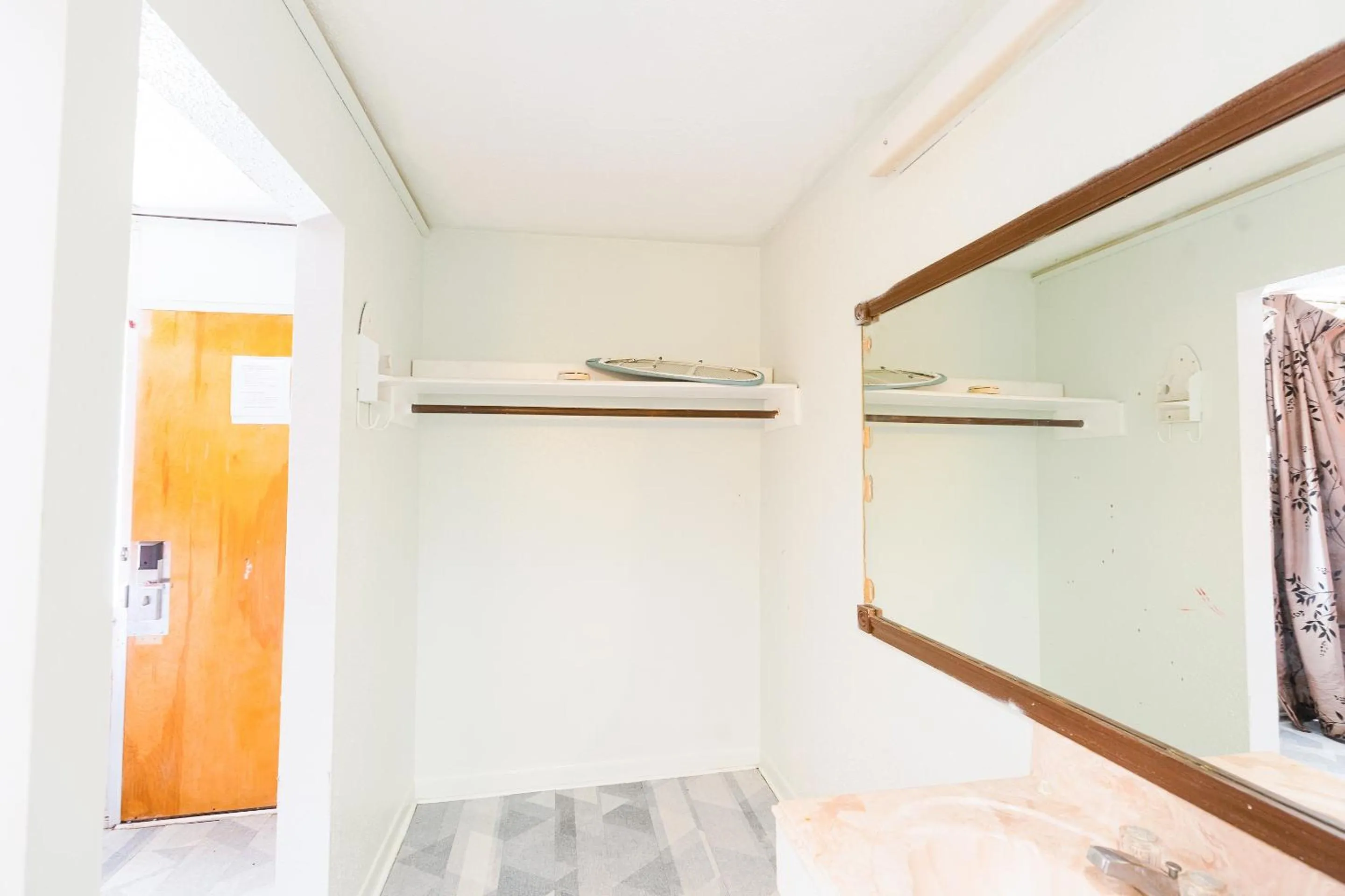 Bathroom in OYO Hotel Houston, TX near Medical Center NRG Stadium