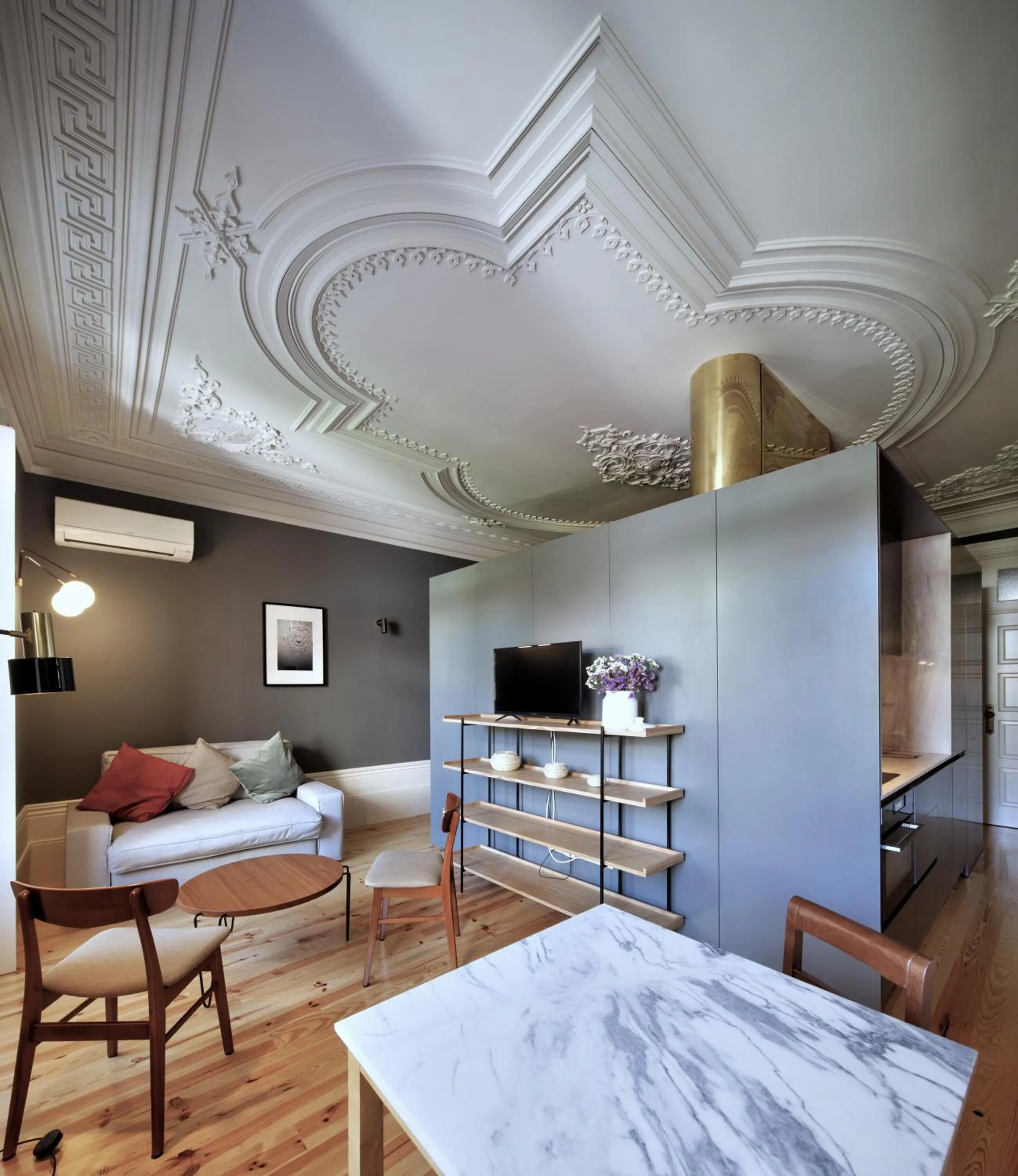 Kitchen or kitchenette, Bed in Oporto Maison Batalha