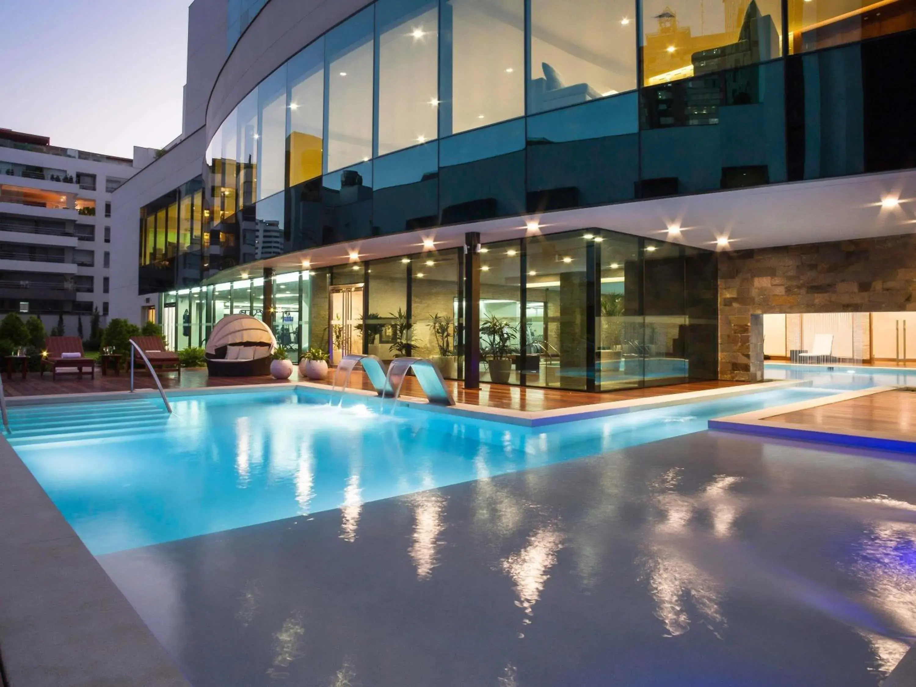 Pool view in Swissotel Lima Pool view in Swissotel Lima