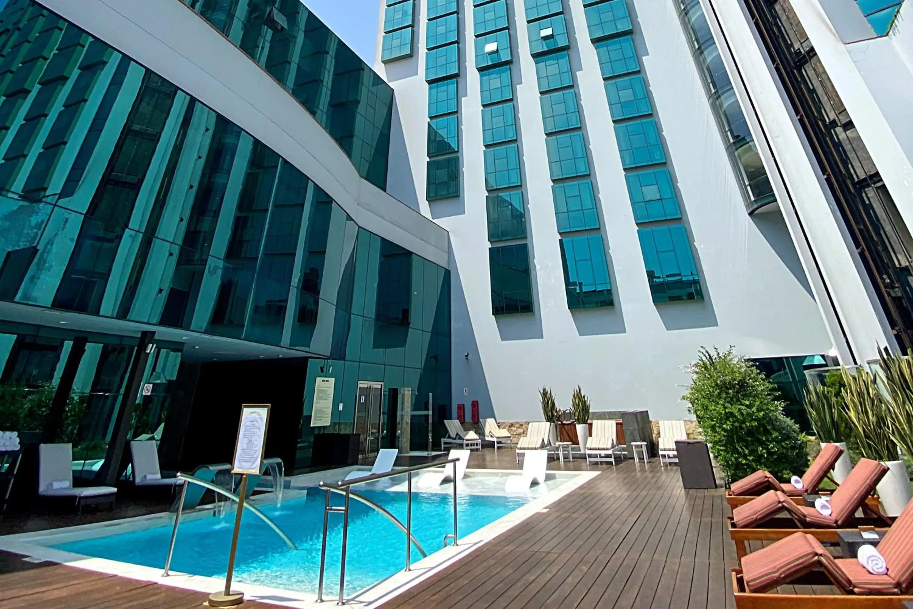 Pool view in Swissotel Lima Pool view in Swissotel Lima