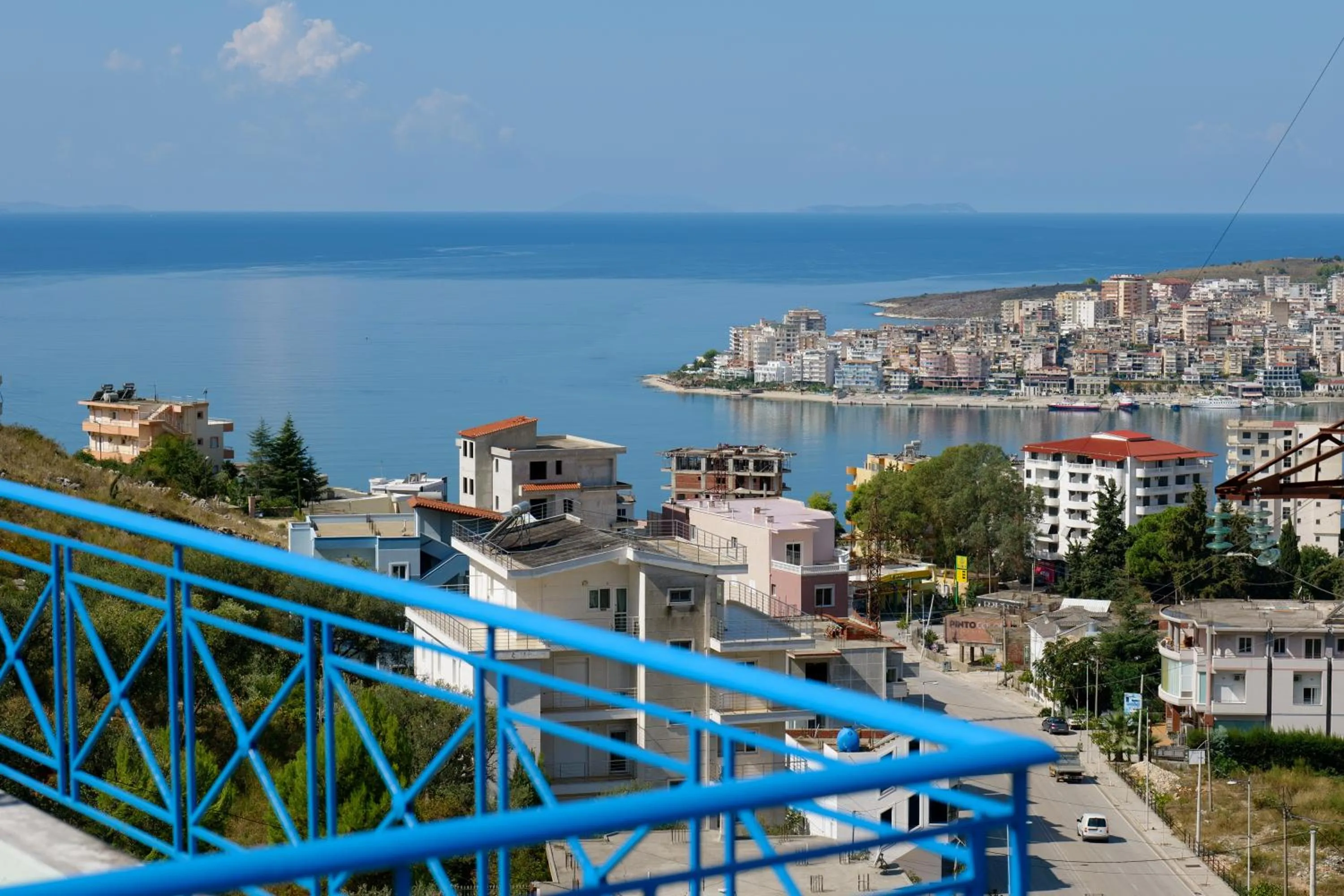 City view in Miracle Apartments Saranda